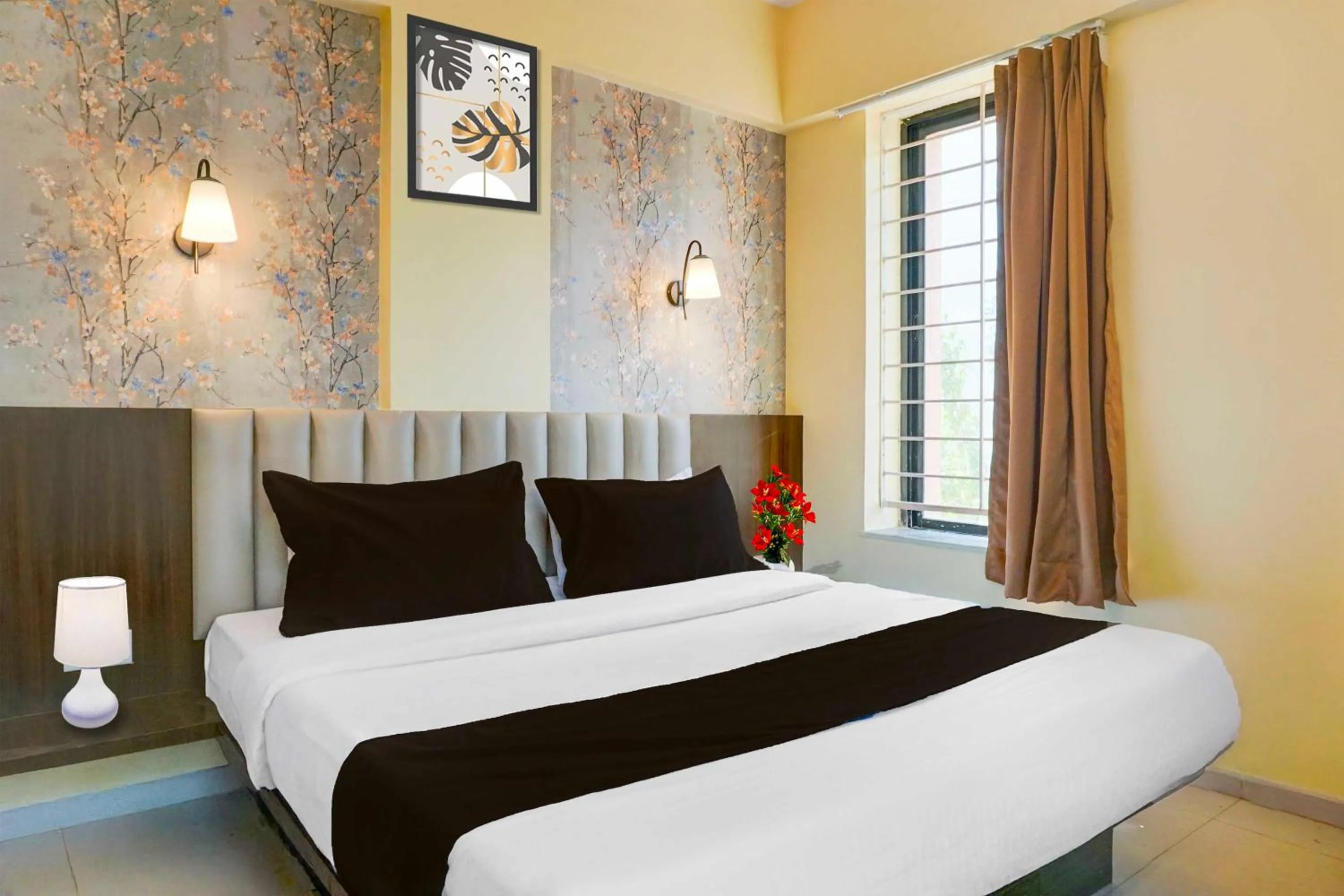 Bedroom, Bed in Hotel O Veerbhadra Nagar Baner