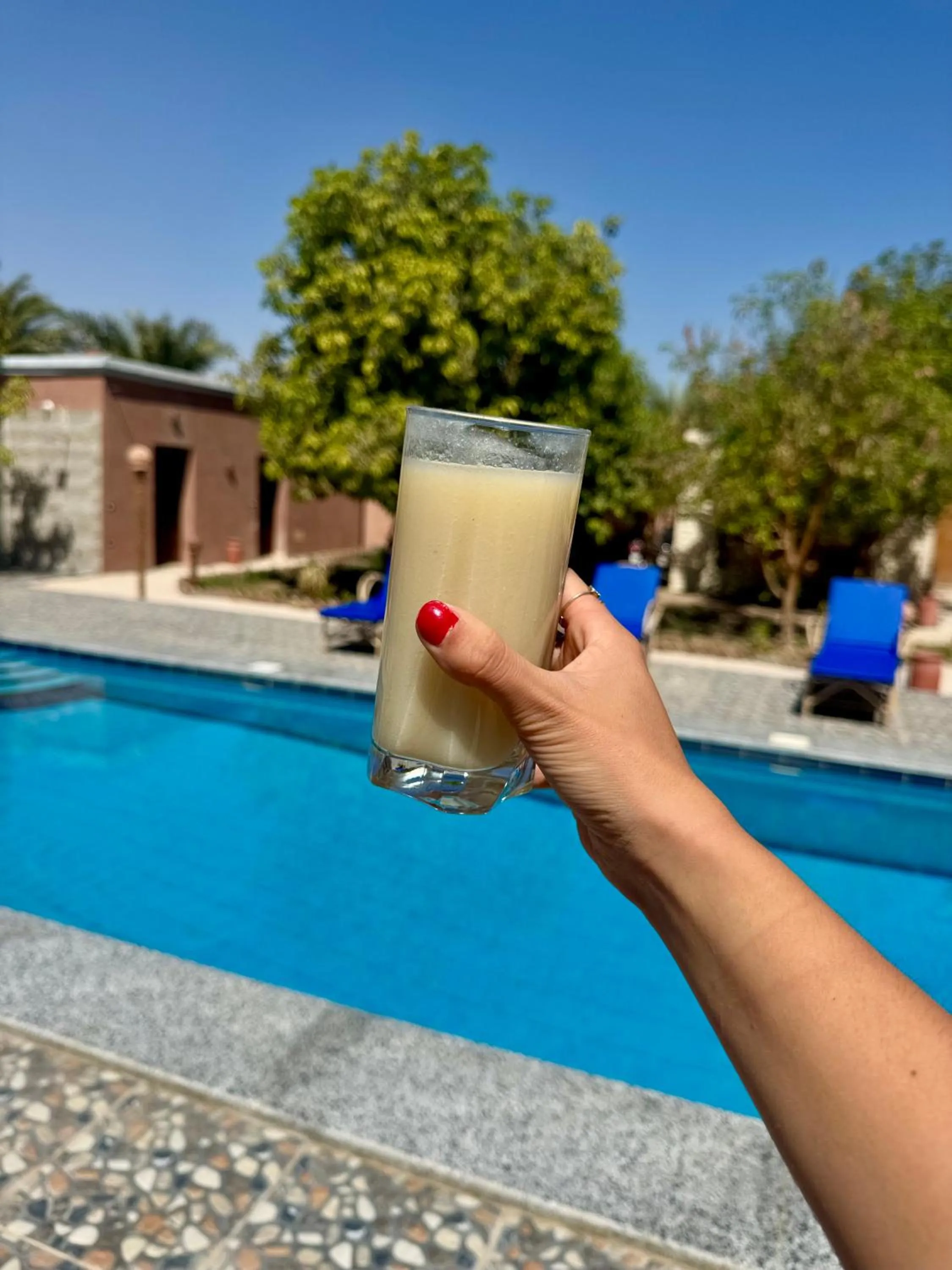 Pool view in El Juneina Villas