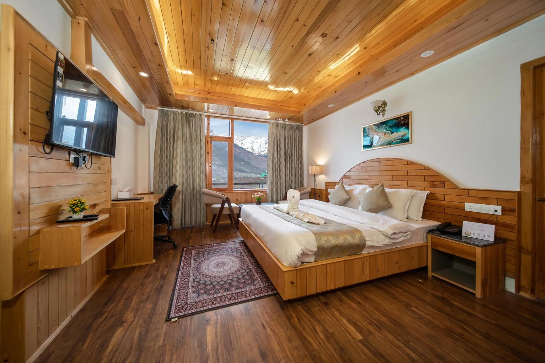 Bed in Hotel SNAS Retreat Manali