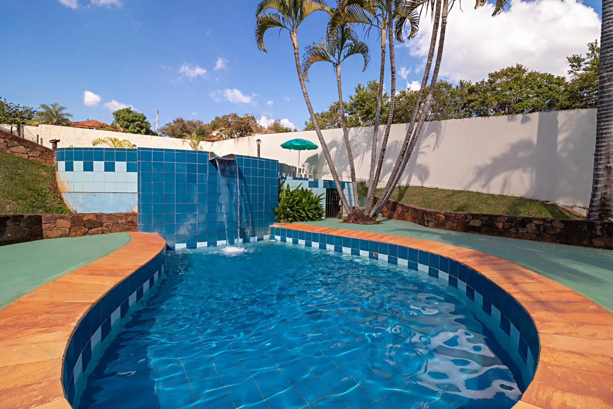 Pool view in Hotel Vivenda das Cachoeiras