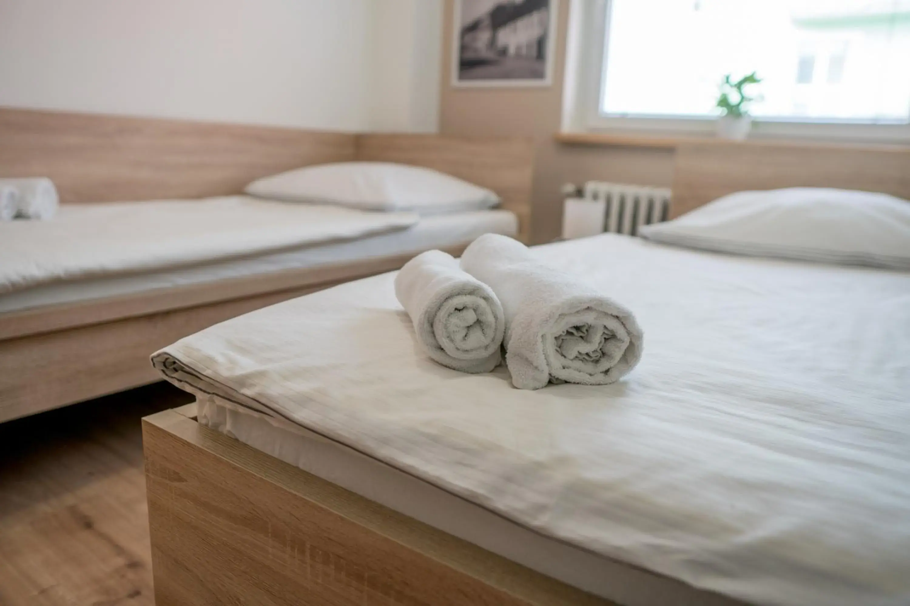 Twin Room with Private Bathroom and External Toilet in Penzion Staré Louny Twin Room with Private Bathroom and External Toilet in Penzion Staré Louny