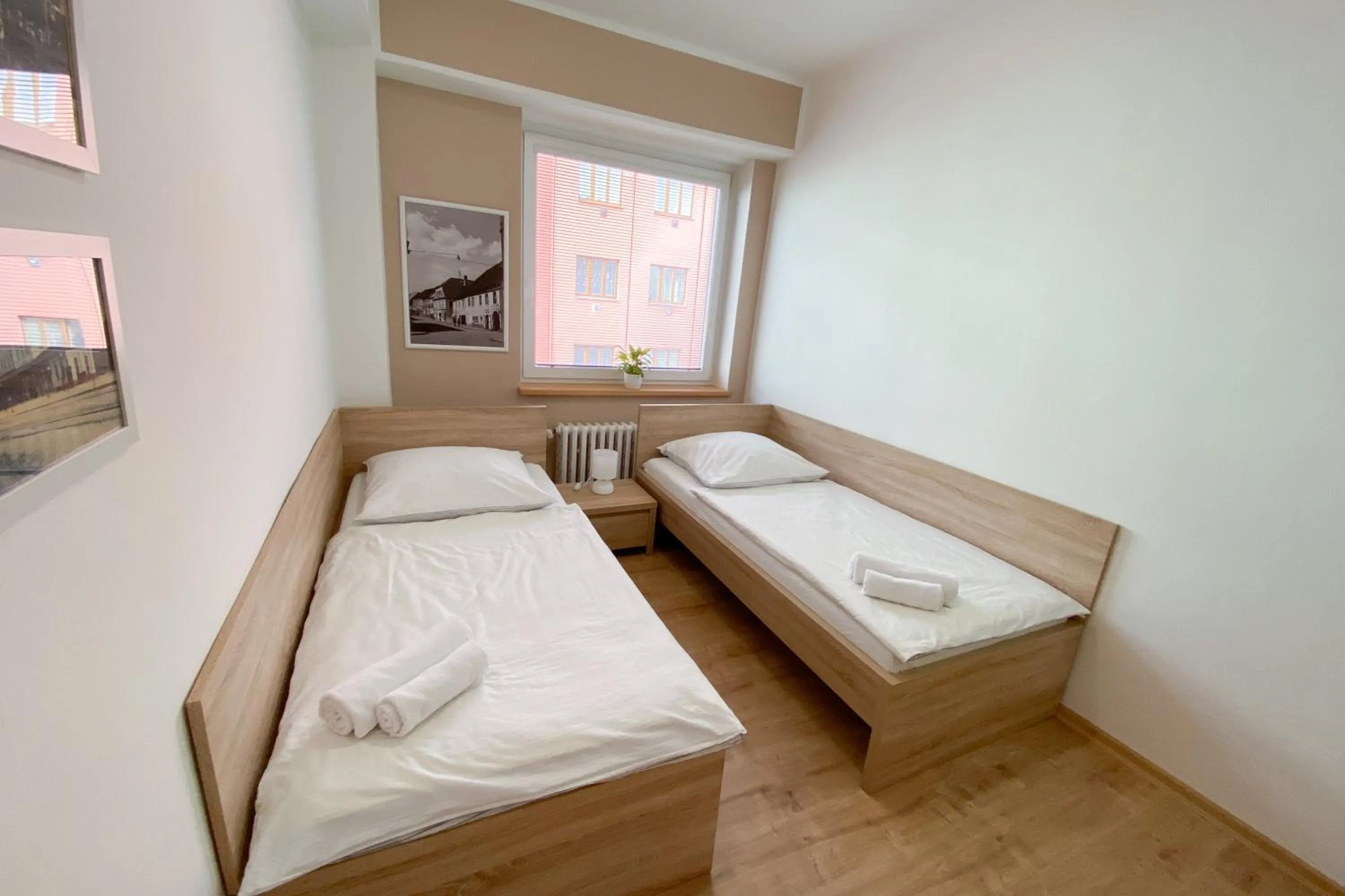 Twin Room with Private Bathroom and External Toilet in Penzion Staré Louny