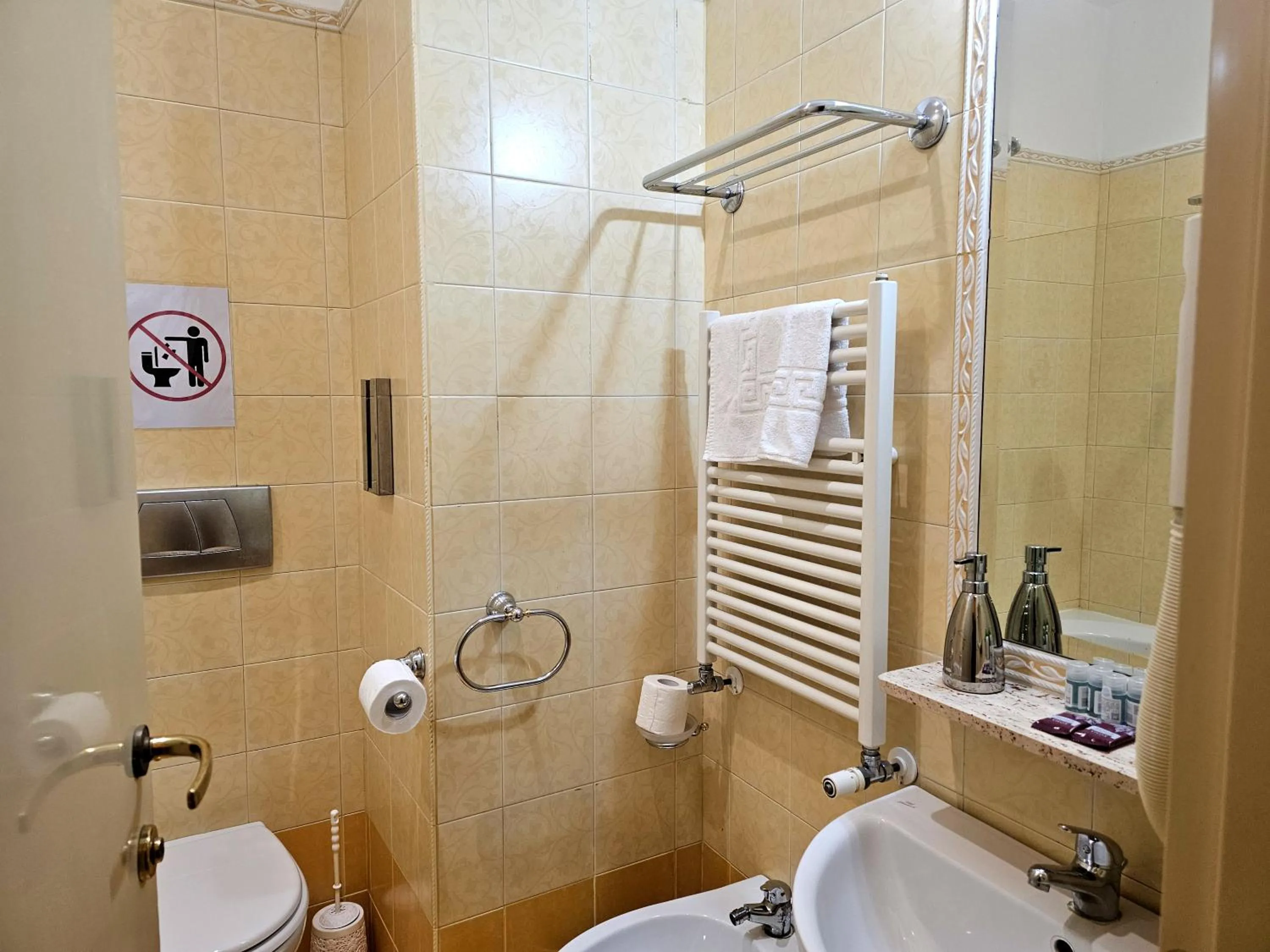 Shower in Hotel Amadeus