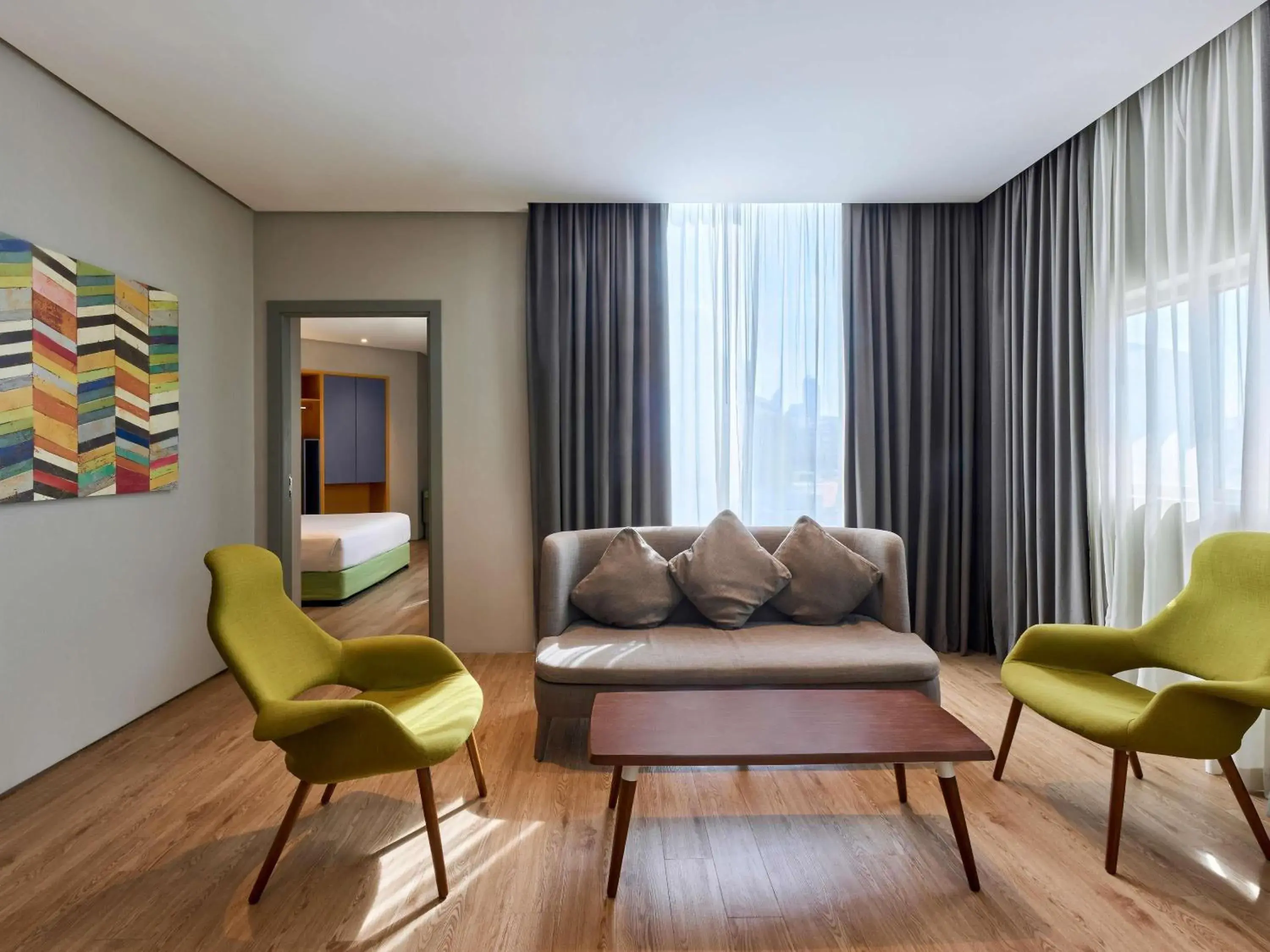 Bedroom in Ibis Styles Dubai Jumeira Bedroom in Ibis Styles Dubai Jumeira