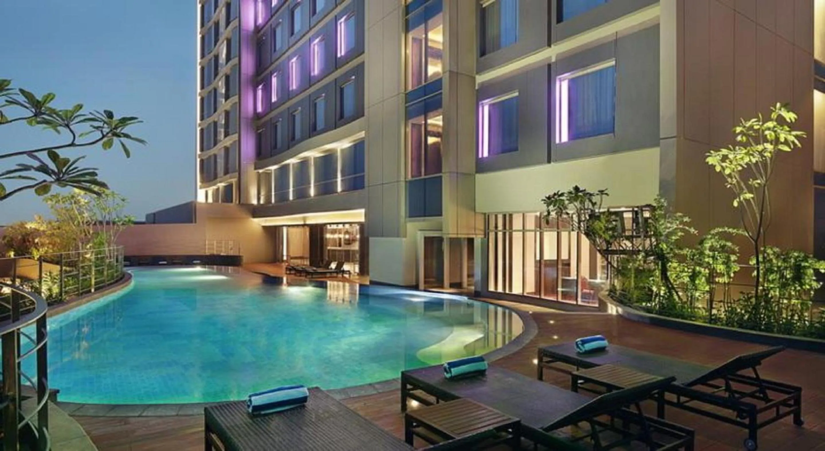 Swimming pool in Mercure Karawang