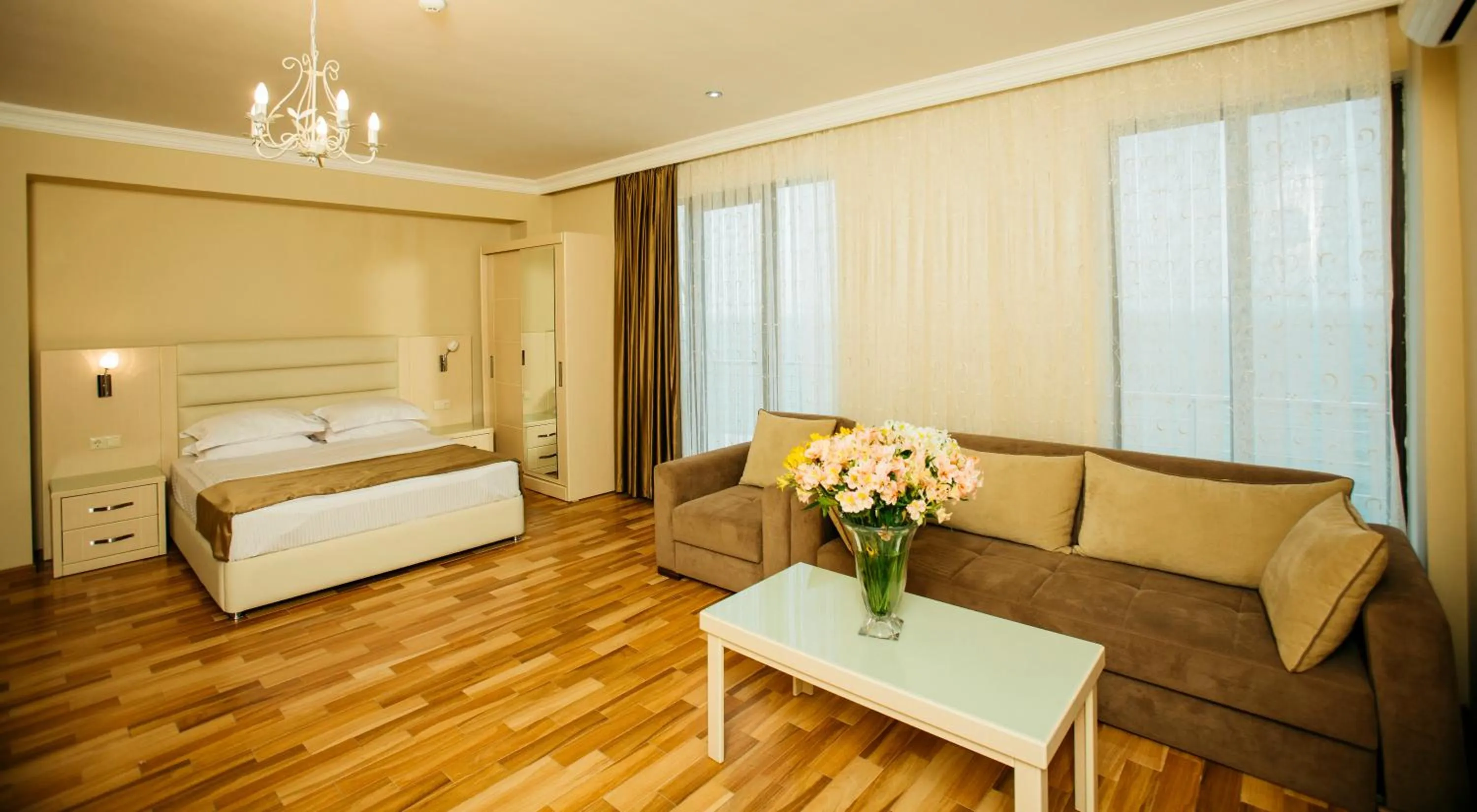Bedroom, Bed in Kobuleti Pearl Of Sea Hotel & Spa