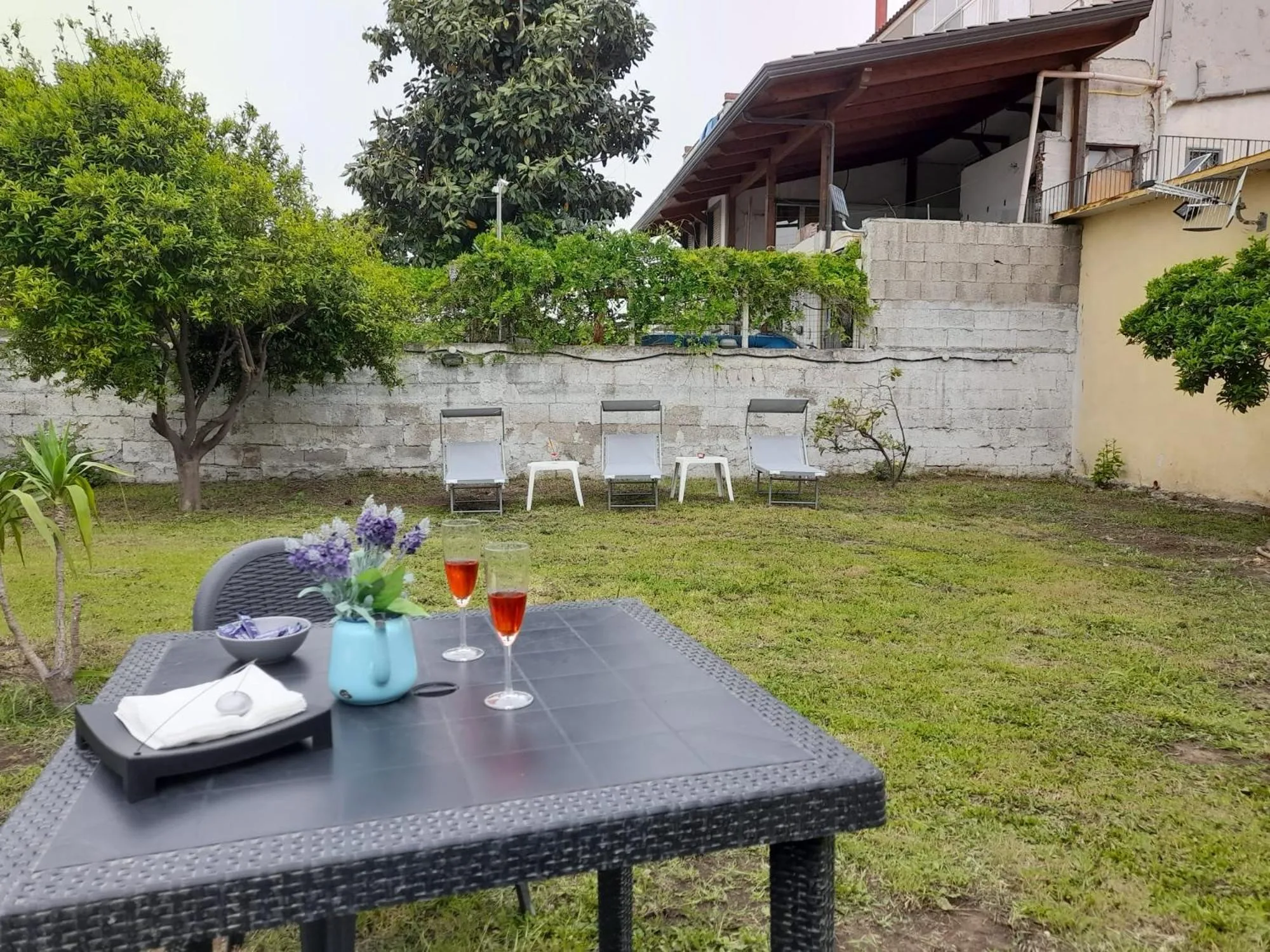 Garden in City Pompei Accommodations