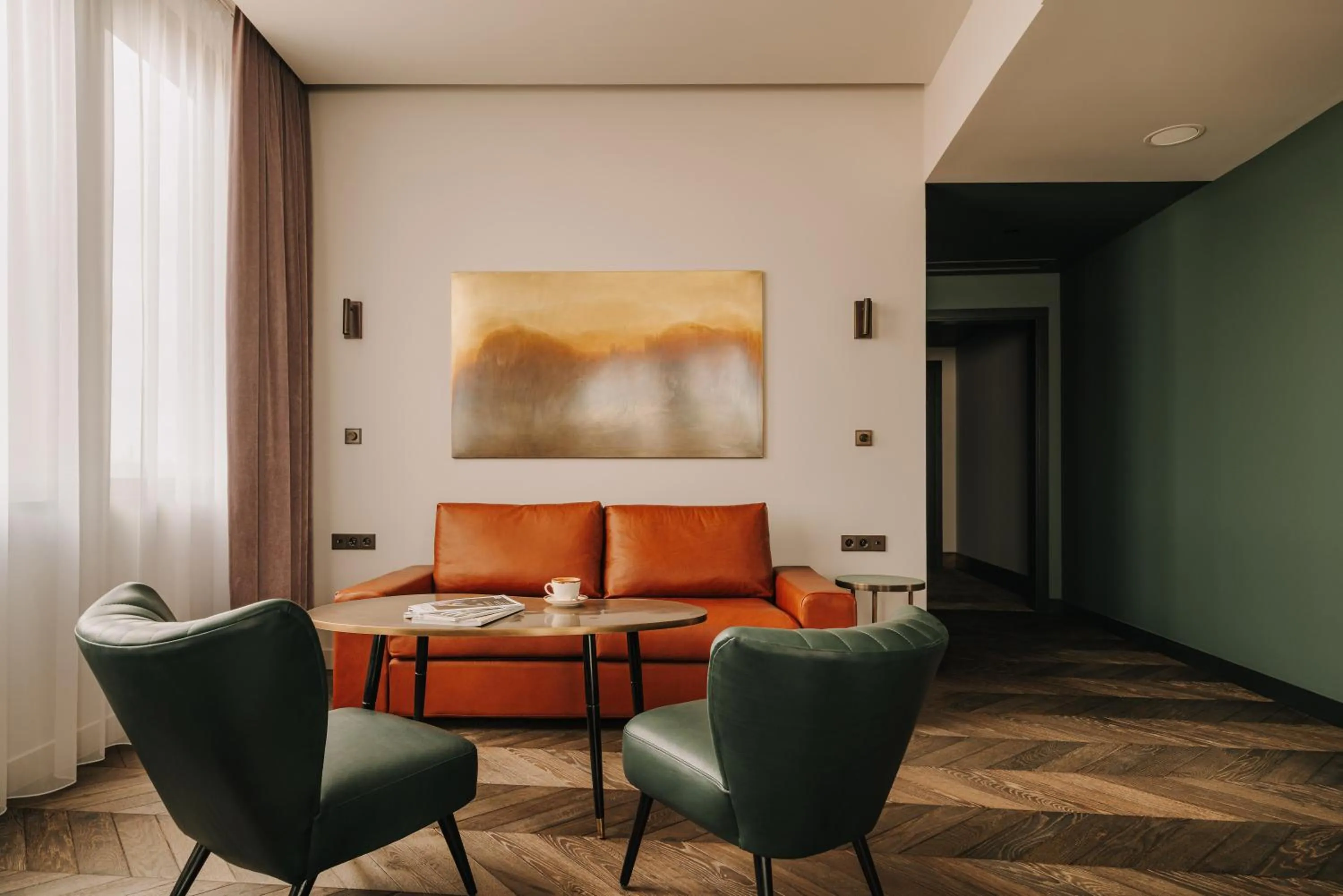 Living room in The Cyrus Hotel