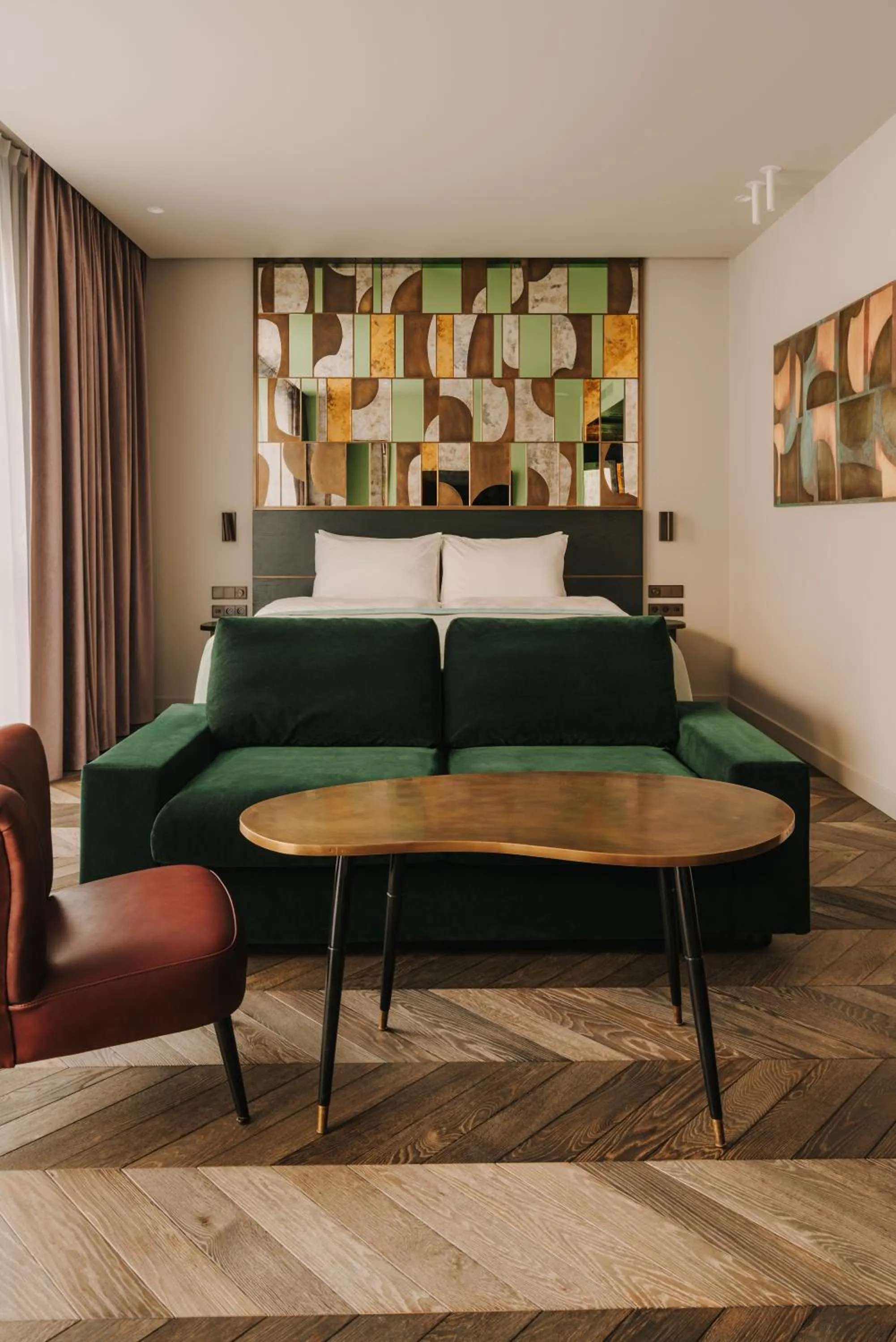 Seating area in The Cyrus Hotel