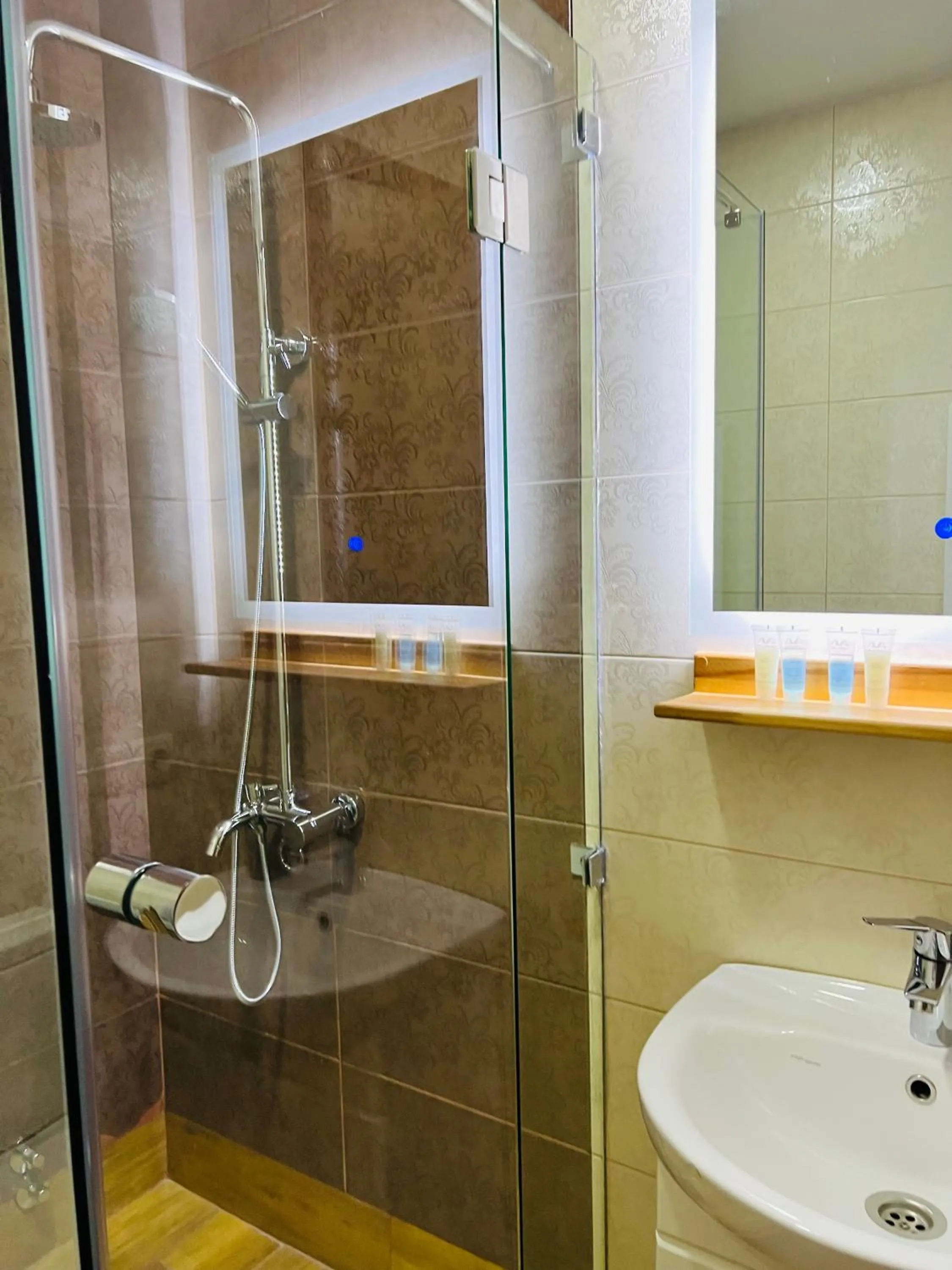 Shower, Bathroom in Point Hotel Tbilisi