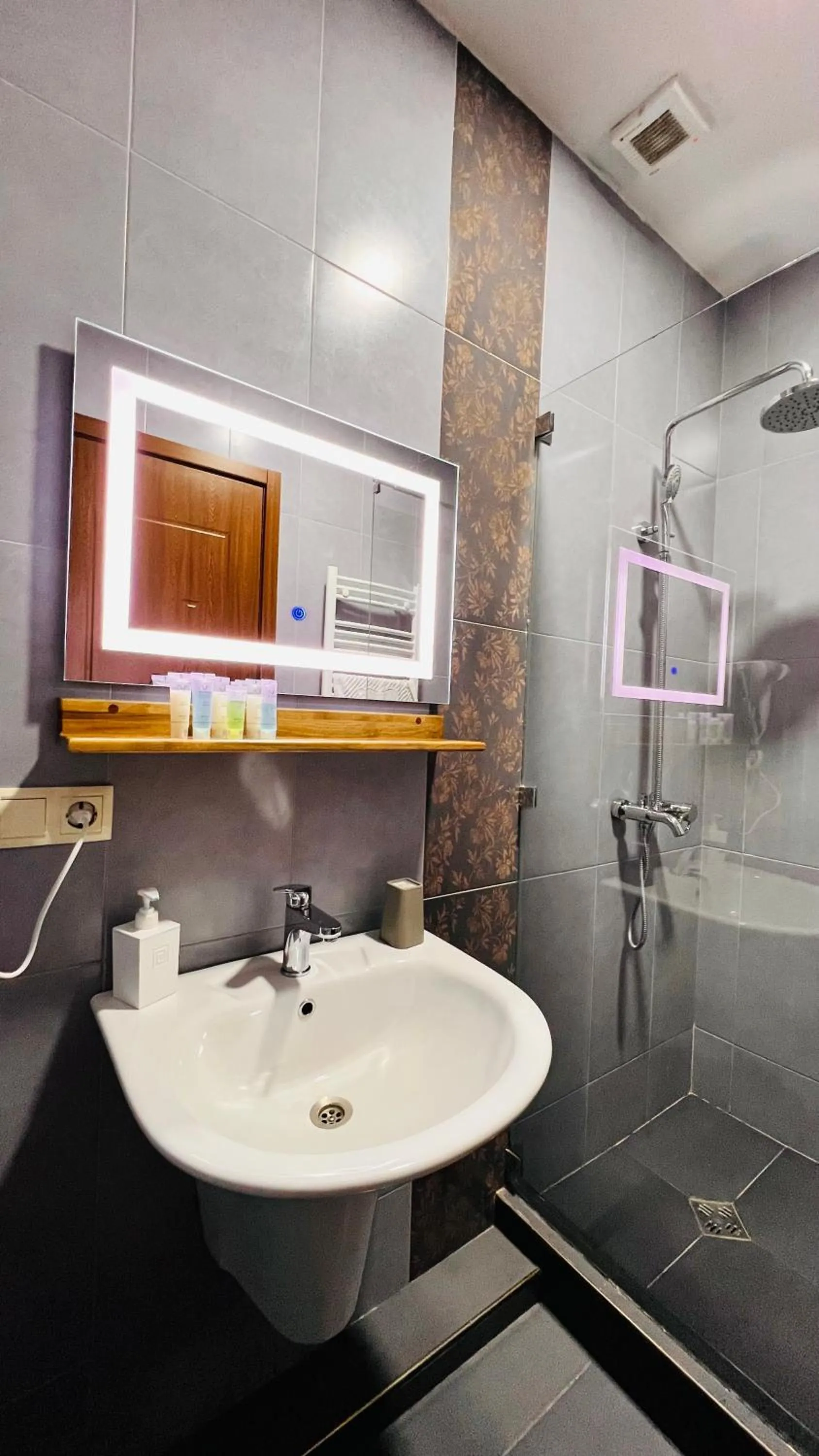 Shower, Bathroom in Point Hotel Tbilisi