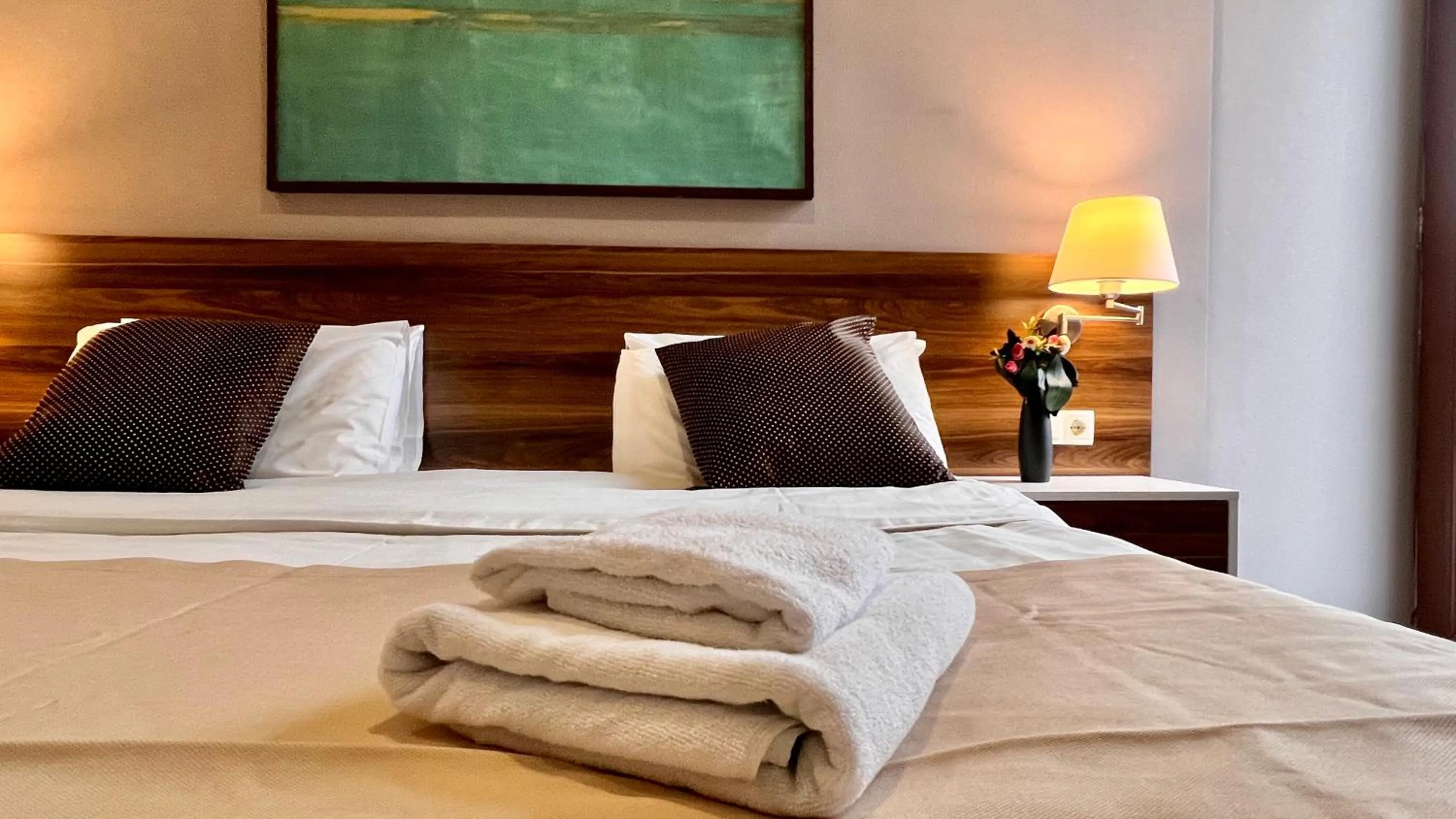 Bed in Point Hotel Tbilisi