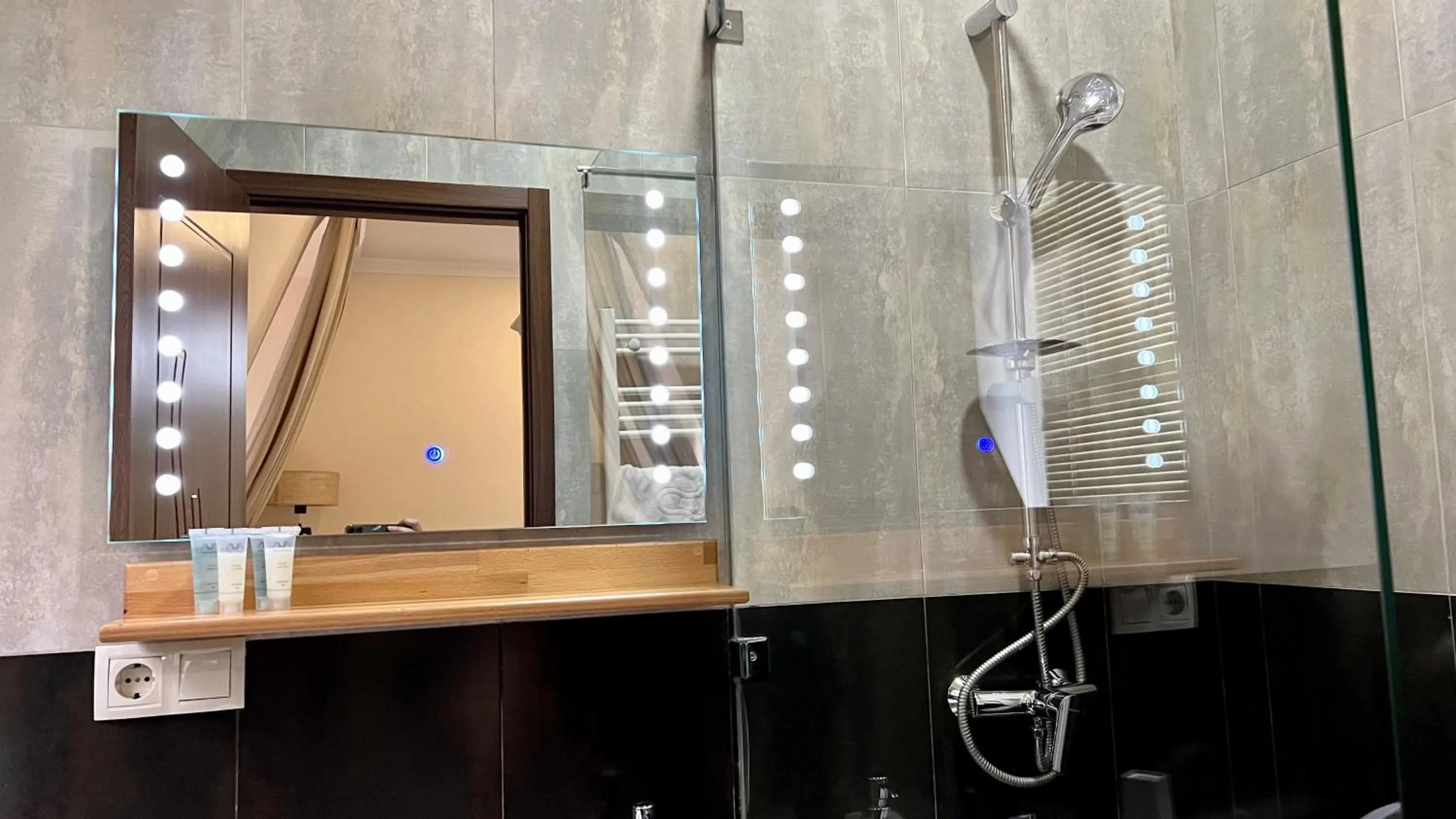 Shower, Bathroom in Point Hotel Tbilisi