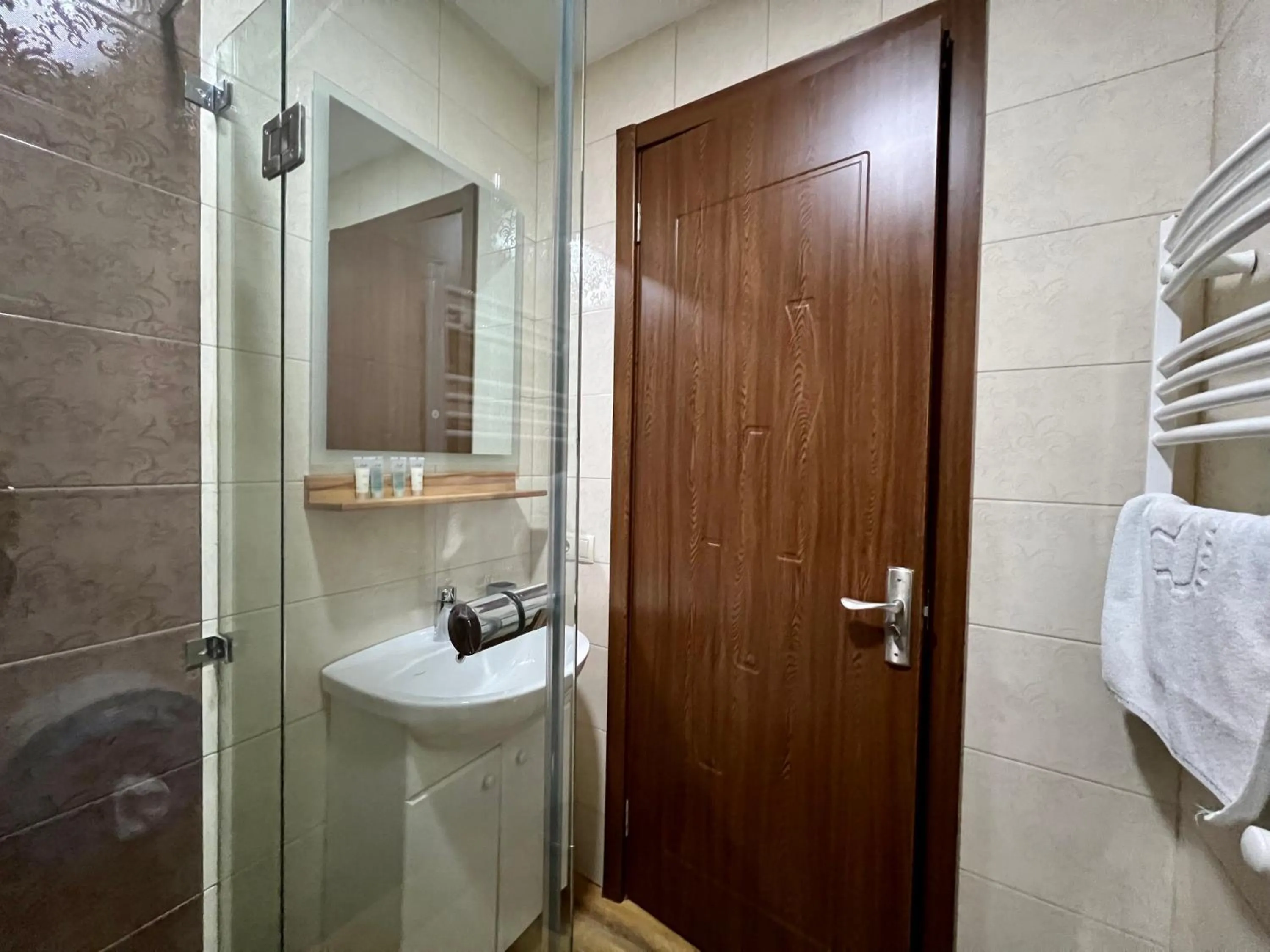 Shower, Bathroom in Point Hotel Tbilisi