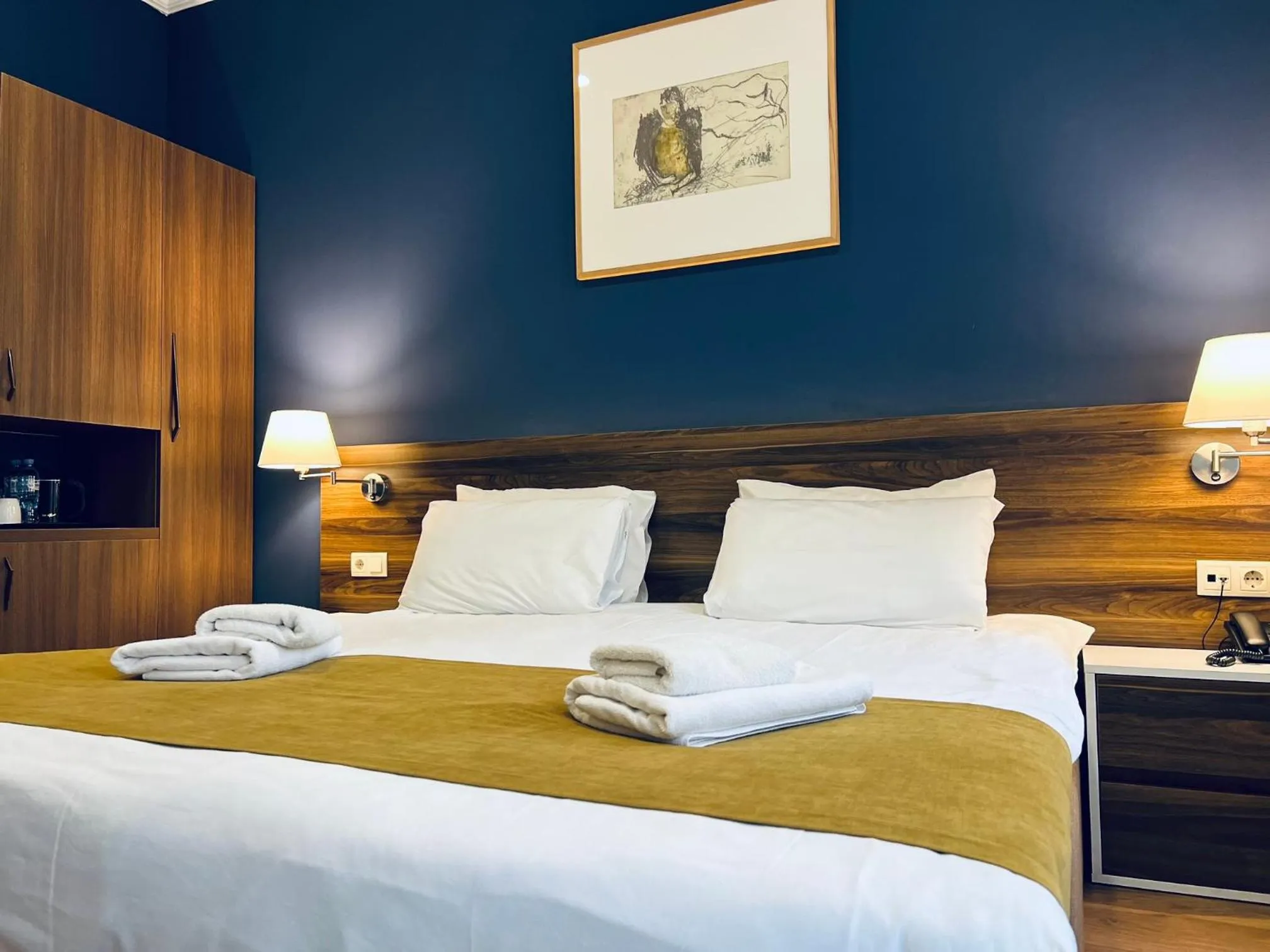 Bed in Point Hotel Tbilisi