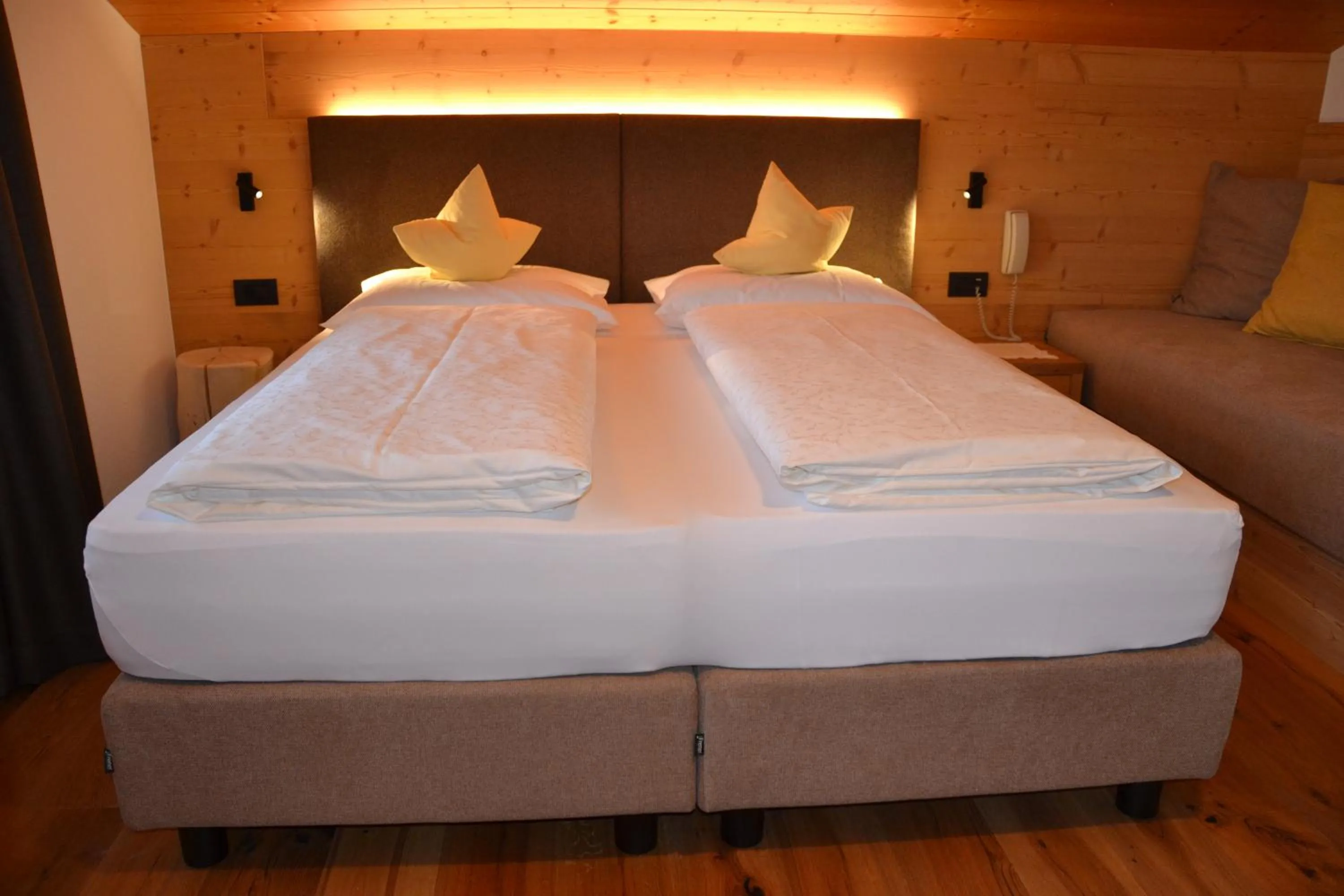 Bed in Hotel Ortler