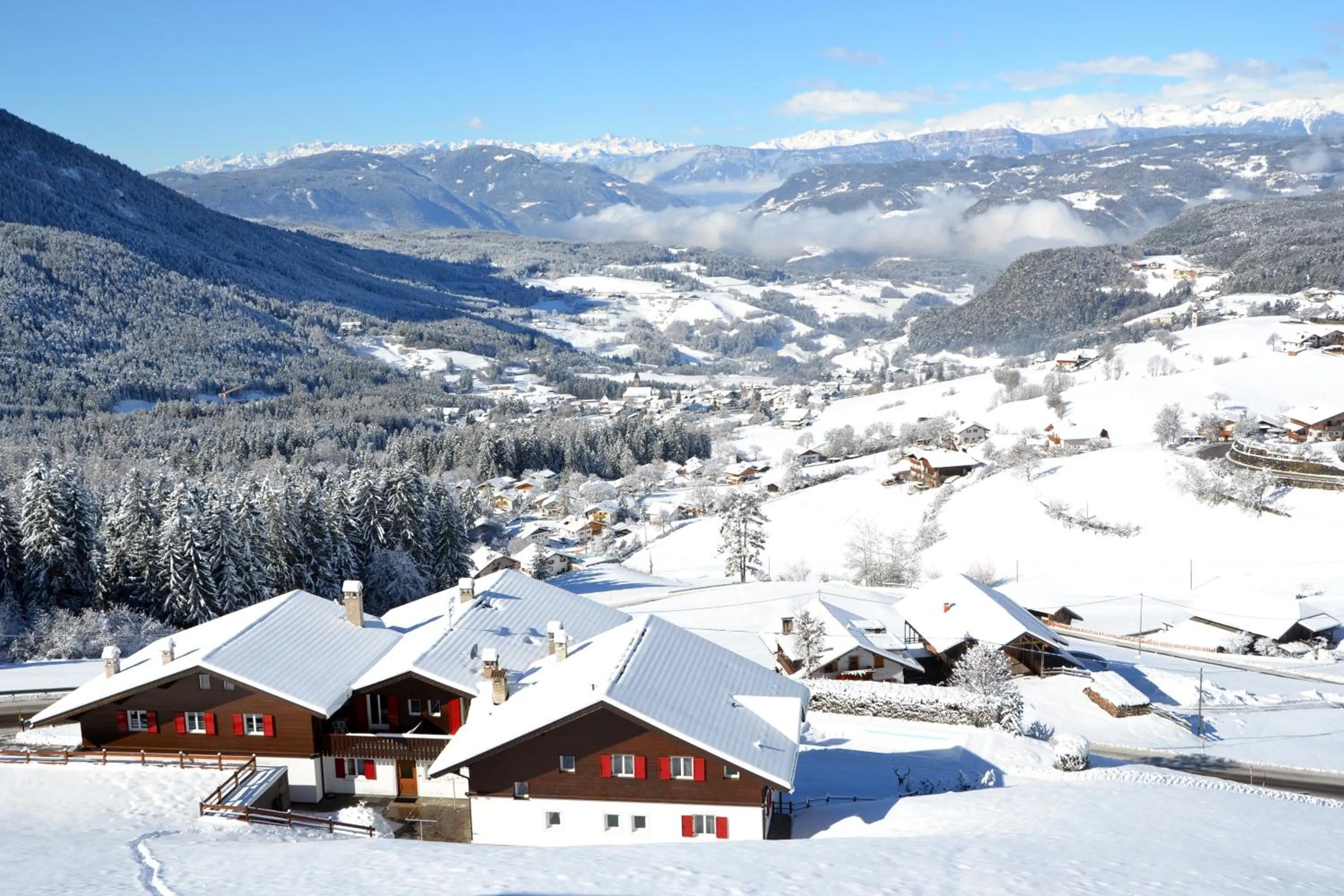 Garden view in Hotel Ortler