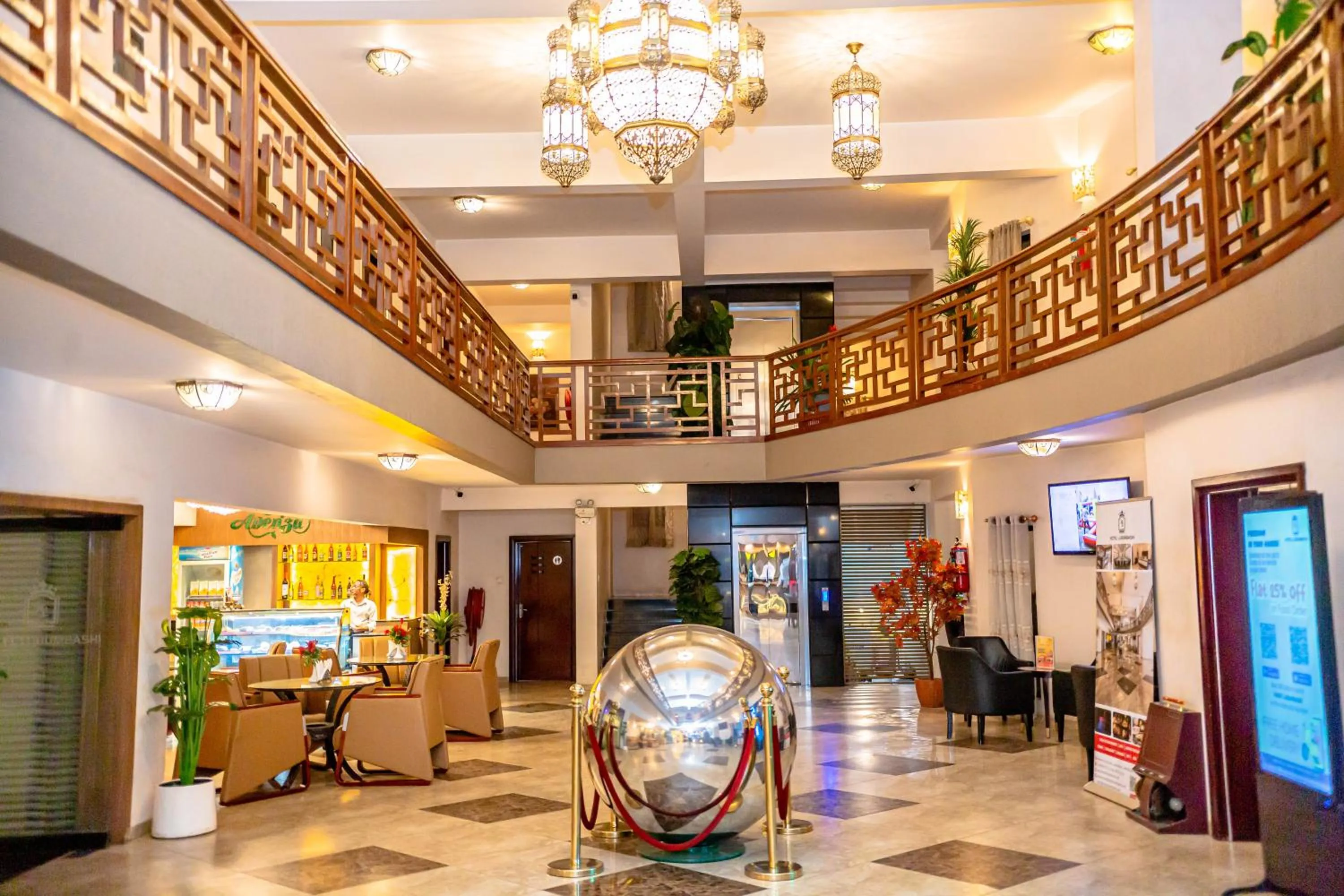 Lobby or reception in Hotel Lubumbashi