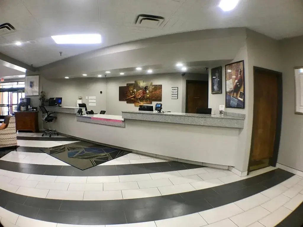 Lobby or reception in Crossroads Hotel and Huron Event Center Lobby or reception in Crossroads Hotel and Huron Event Center