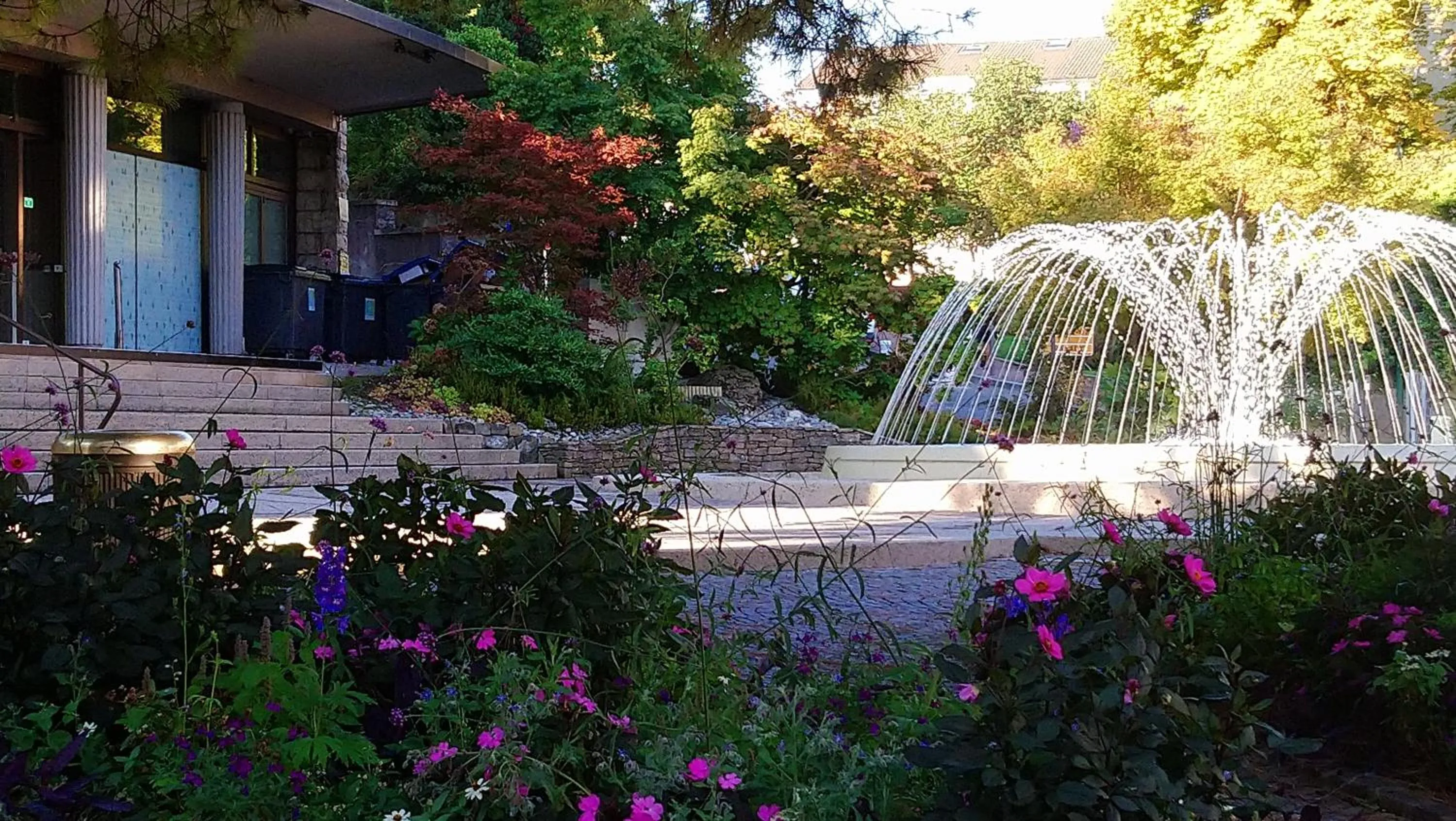 Garden in Hôtel du Palais