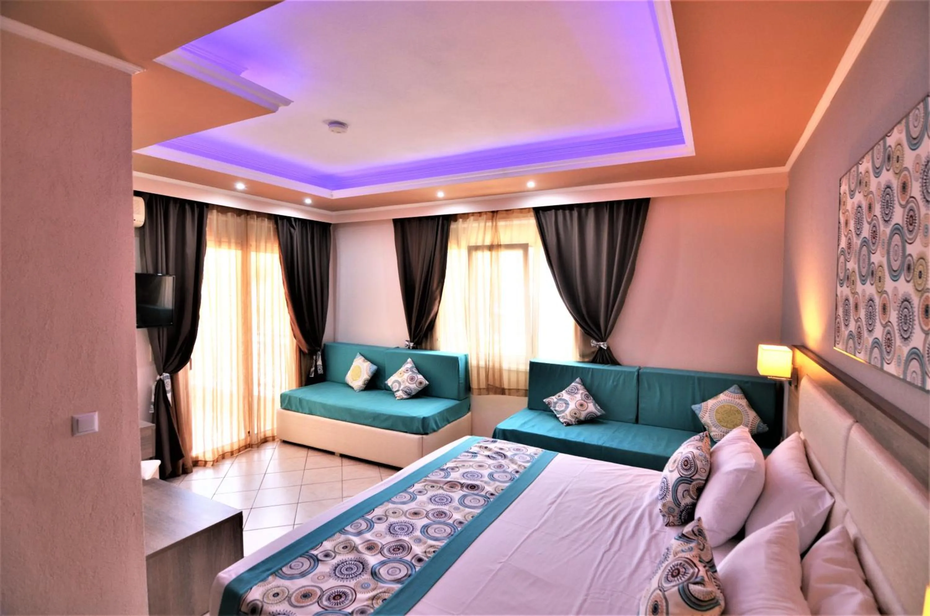 Bedroom, Bed in Grand Beach Hotel Thassos