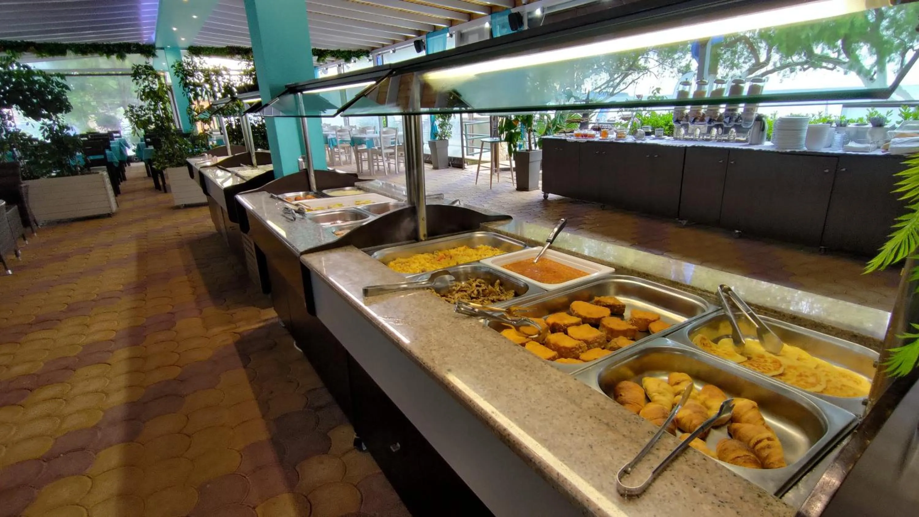 Buffet breakfast in Grand Beach Hotel Thassos