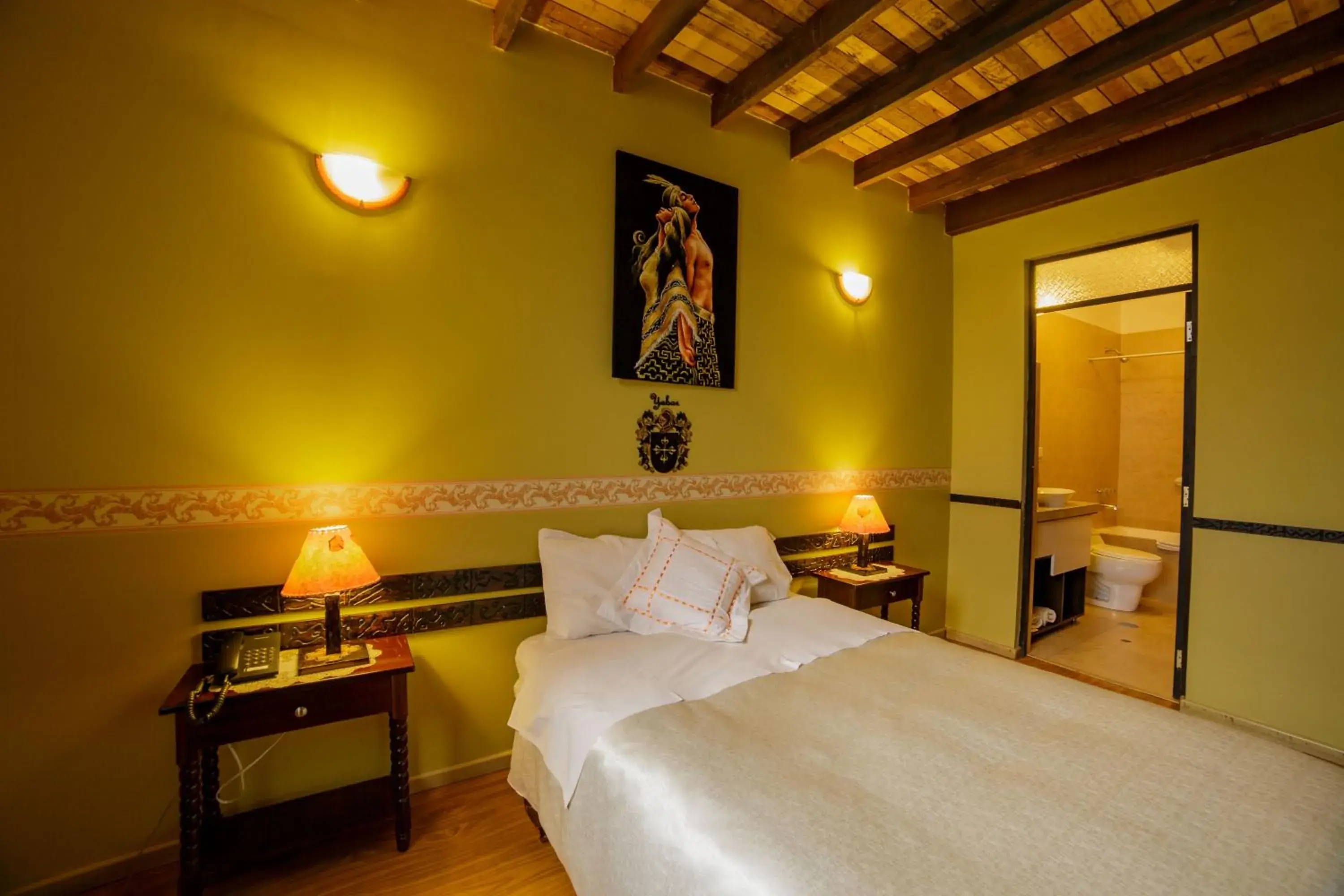 Decorative detail, Bed in Yabar Hotel Plaza Decorative detail, Bed in Yabar Hotel Plaza