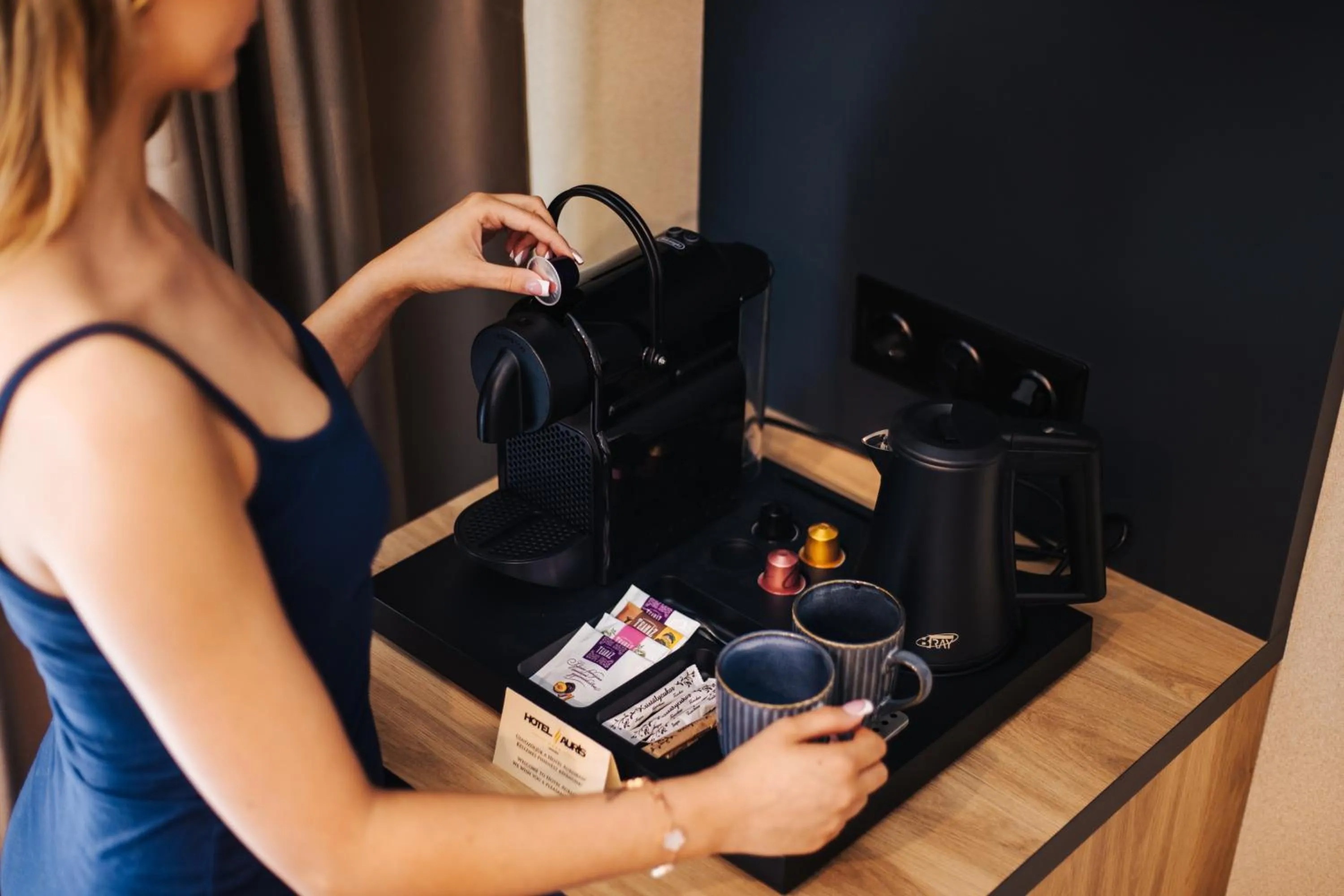 Coffee/tea facilities in Hotel Auris