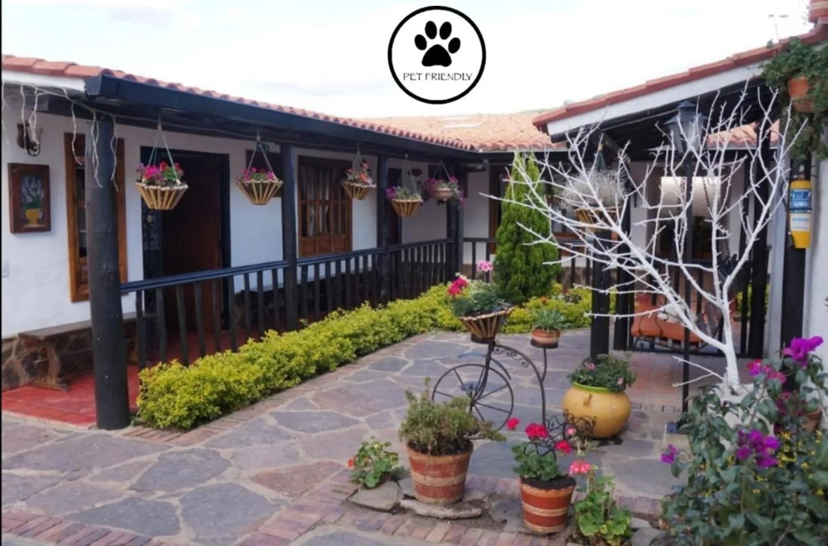Garden view in Hotel Quinta de Santa Ana