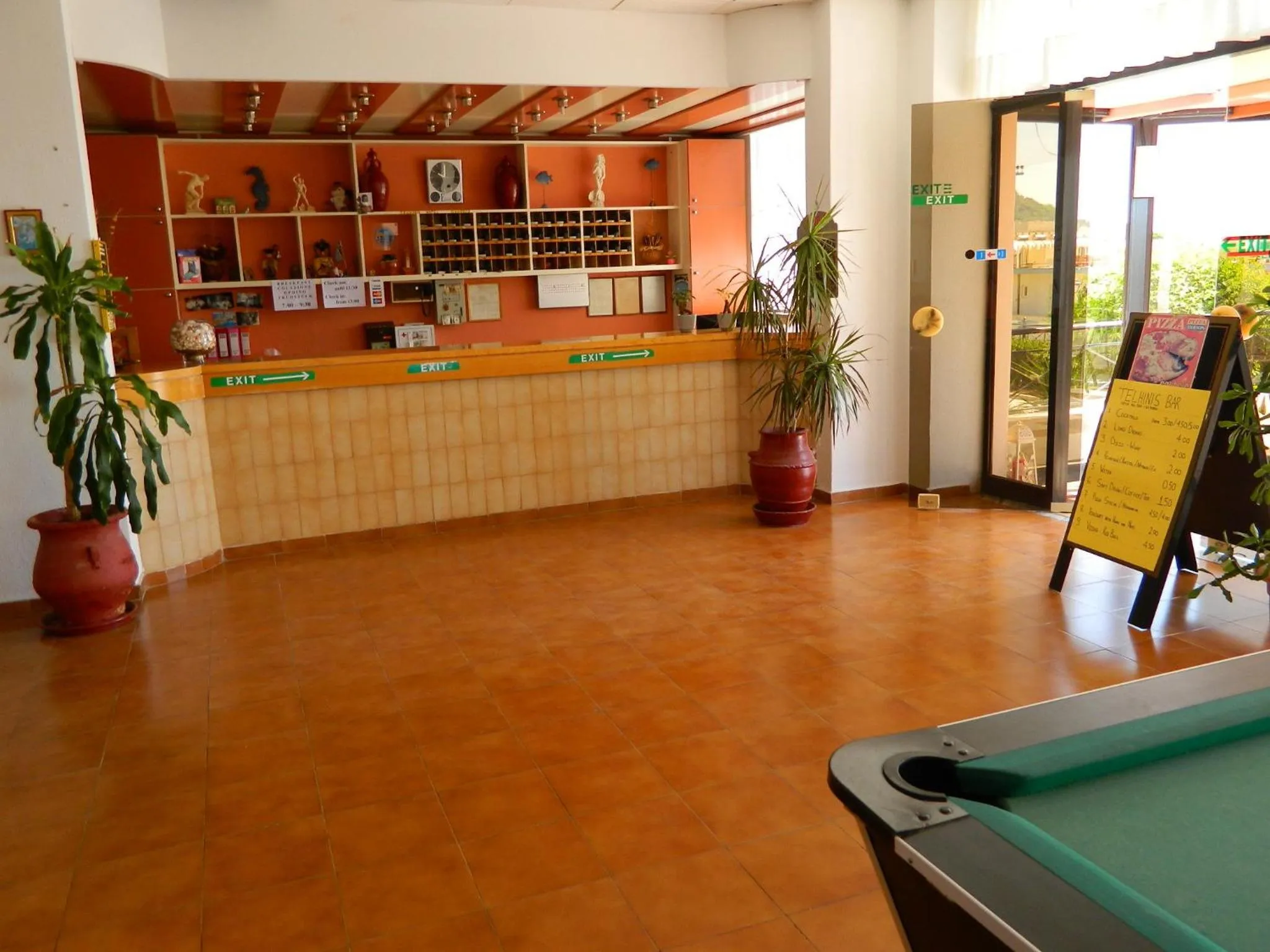 Lobby or reception in Telhinis Hotel & Apartments