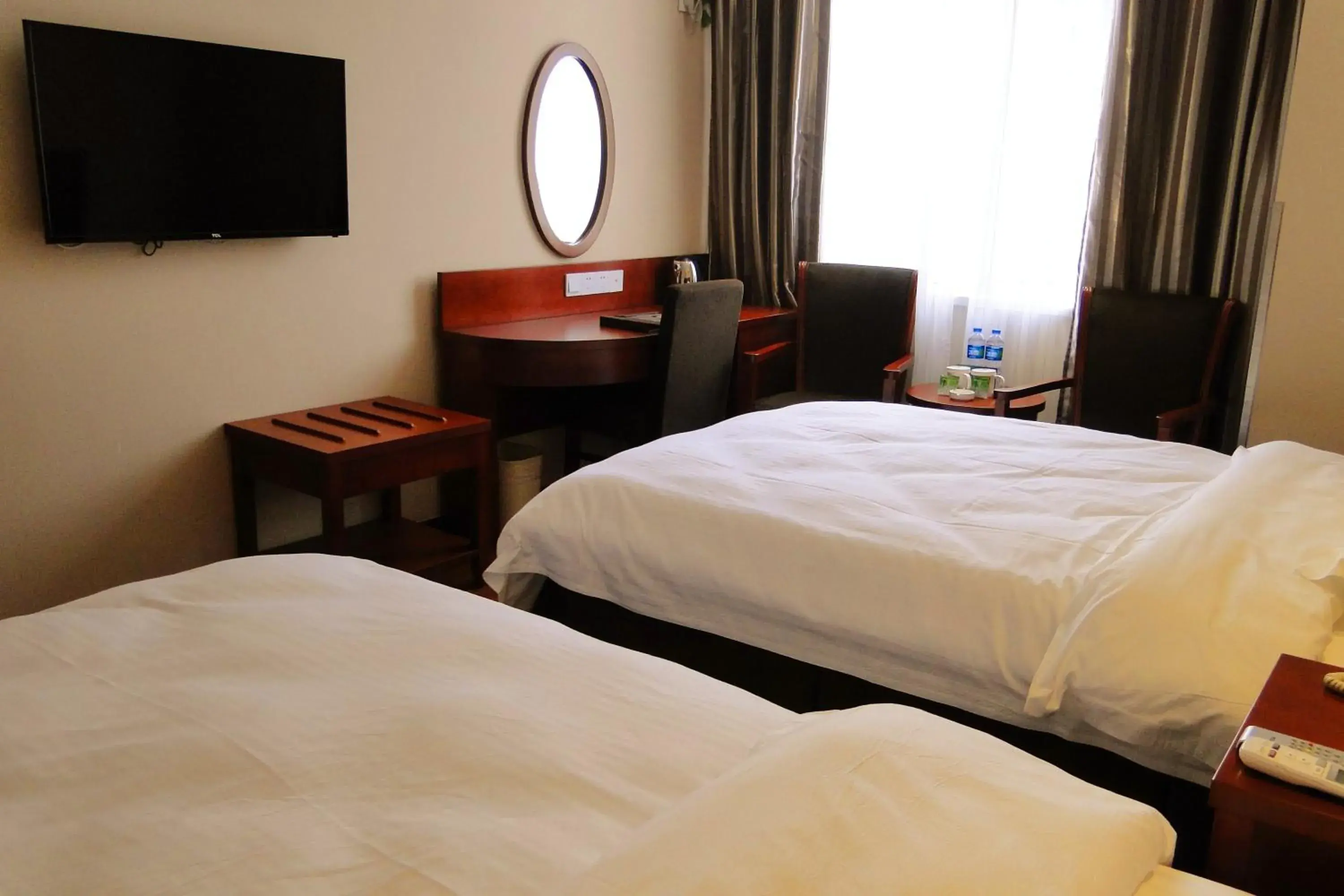 Bed in GreenTree Inn Fuyang Shopping Mall Bed in GreenTree Inn Fuyang Shopping Mall