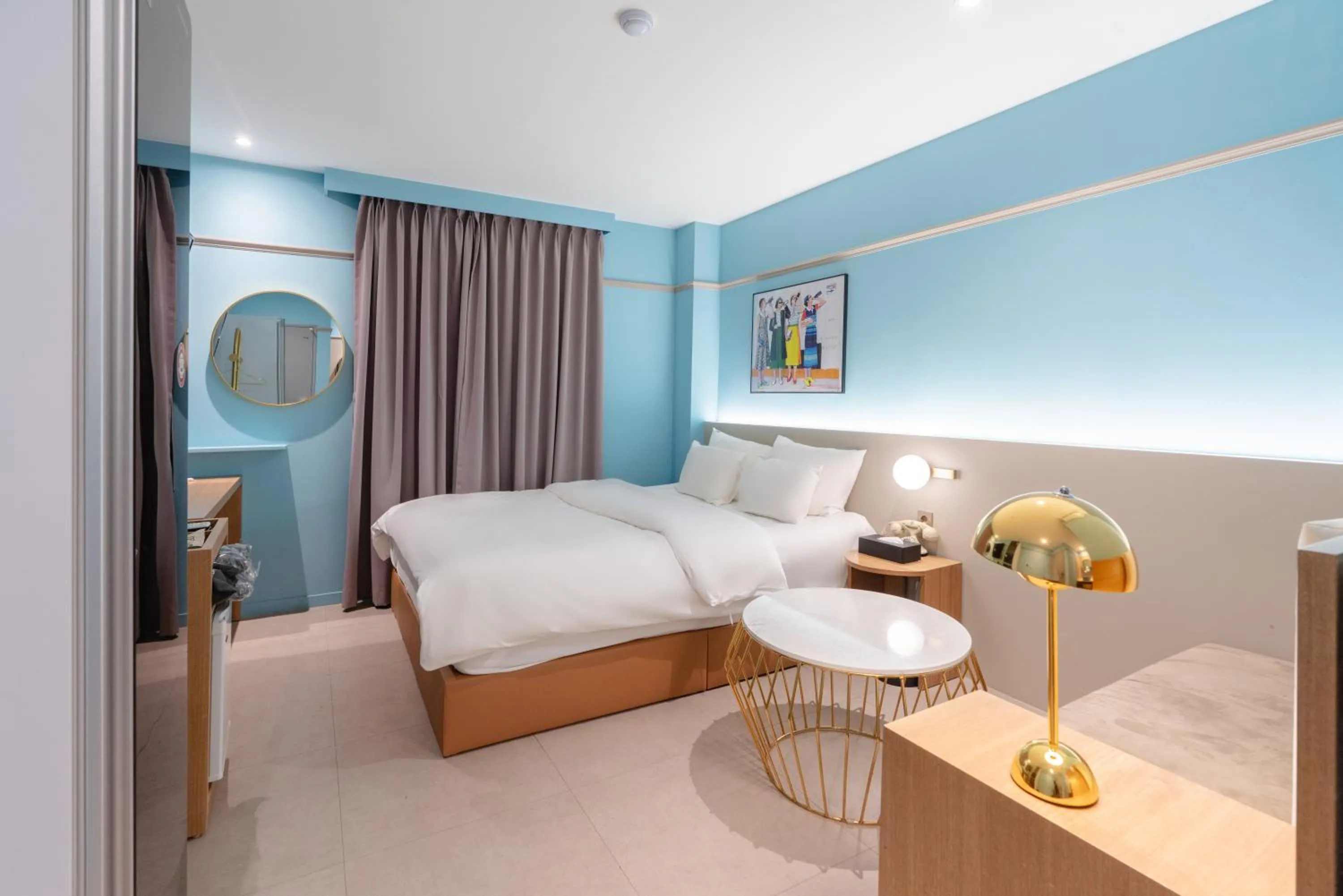 Bed in Hotel Ippda Wonju