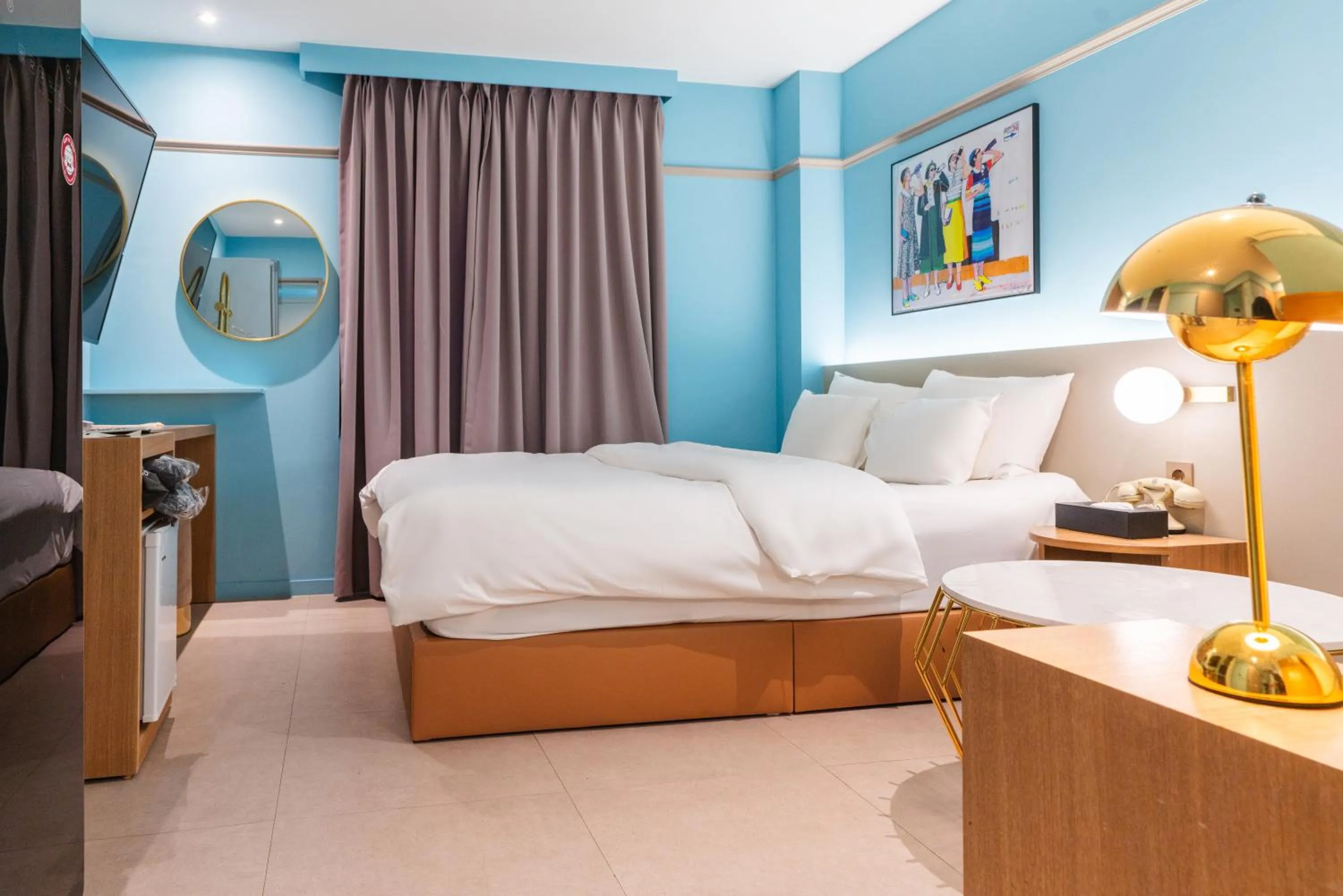 Bed in Hotel Ippda Wonju