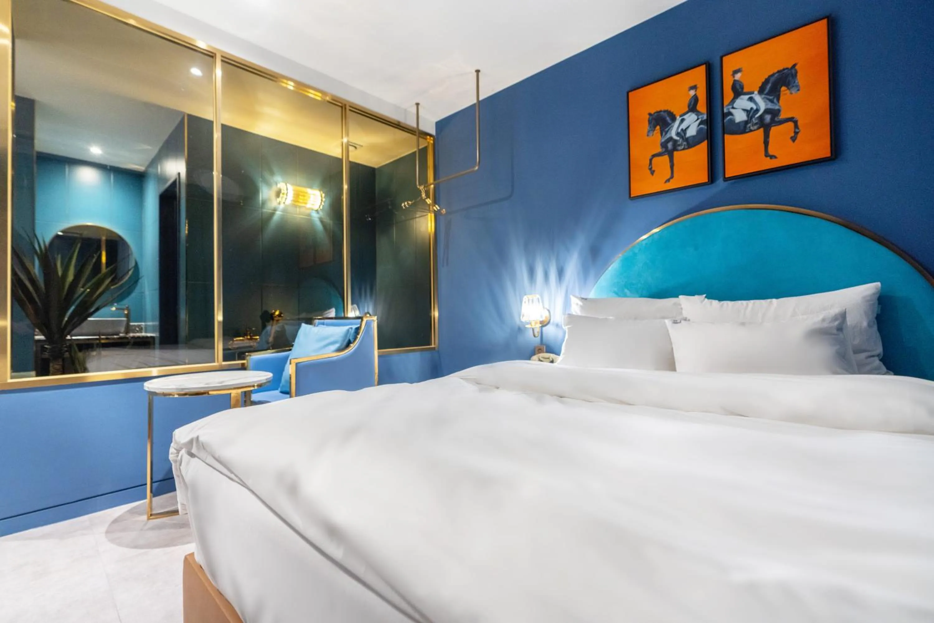 Bed in Hotel Ippda Wonju