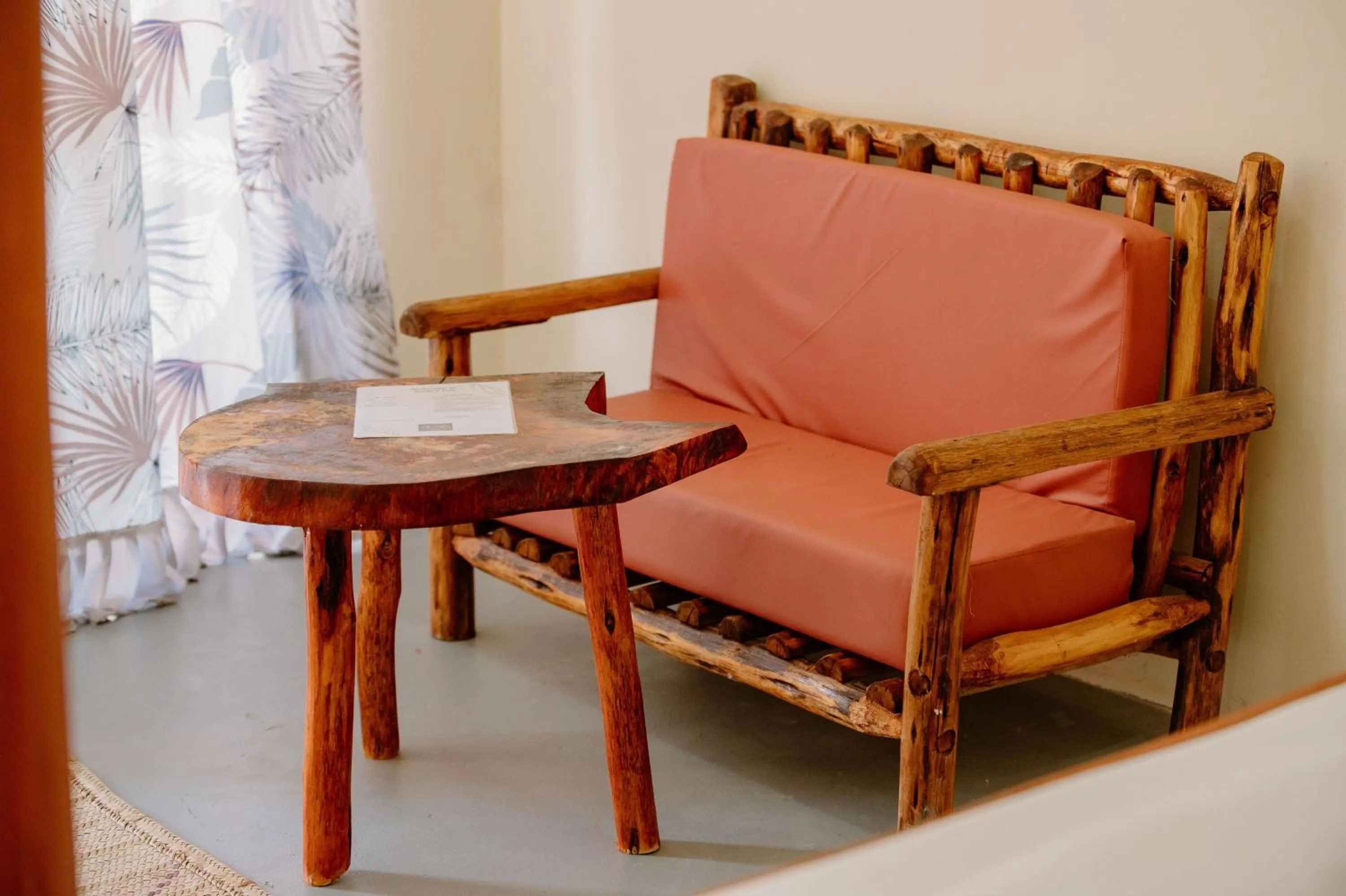 Seating area in Andy's Inn