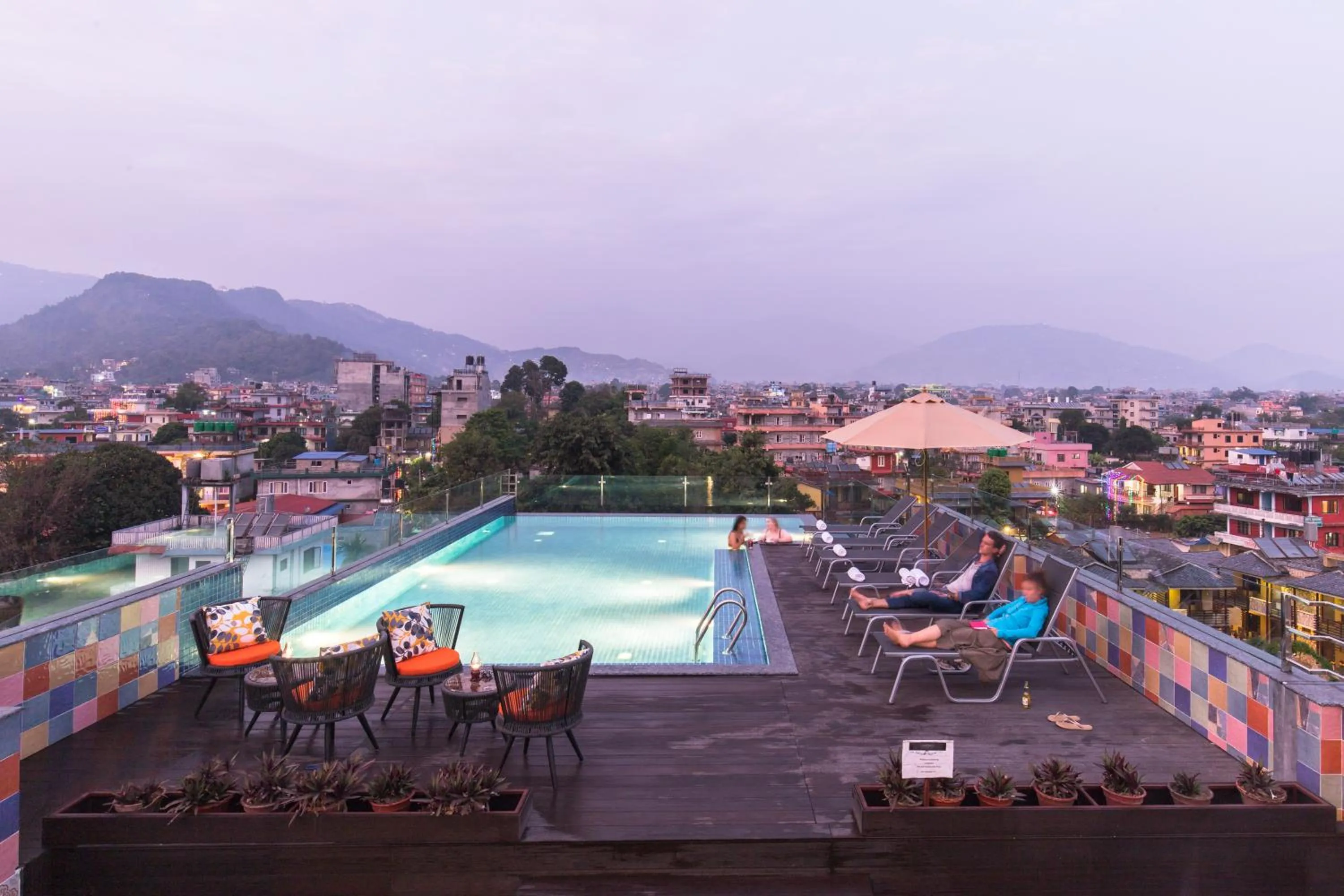 Pool view in Dahlia Boutique Hotel