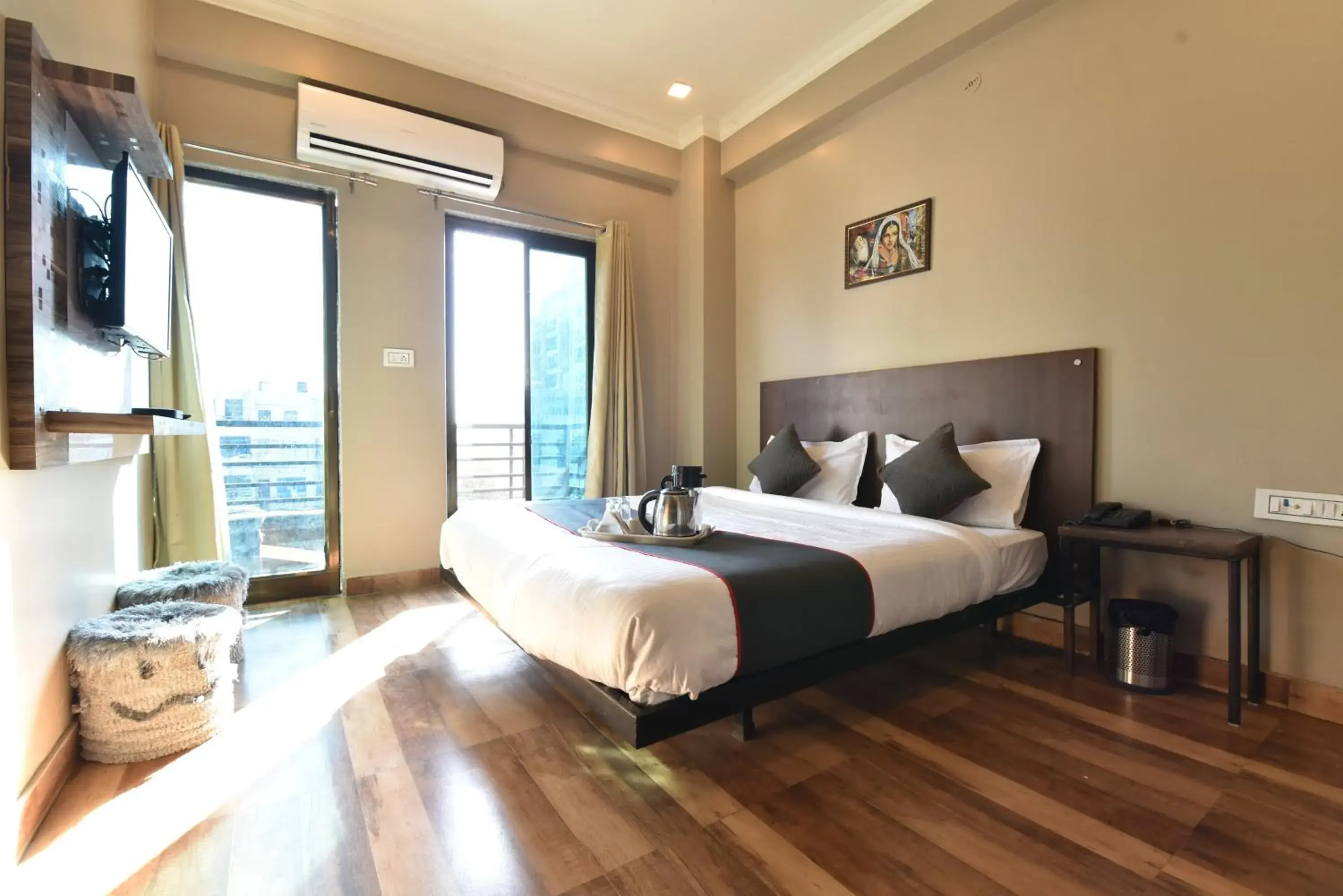 Bed in Hotel Kailash Villa Bed in Hotel Kailash Villa