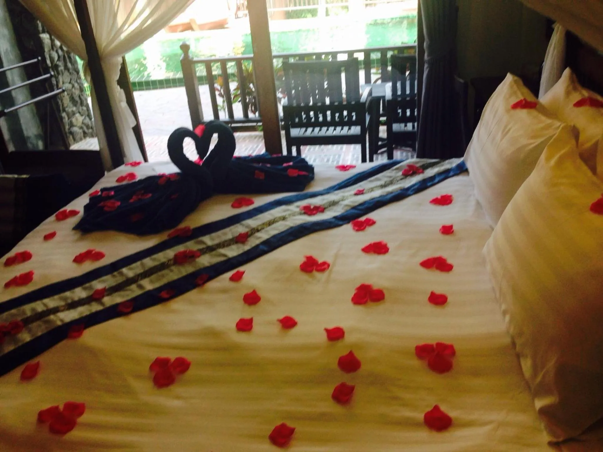 Bed in Koh Tao Beach Club