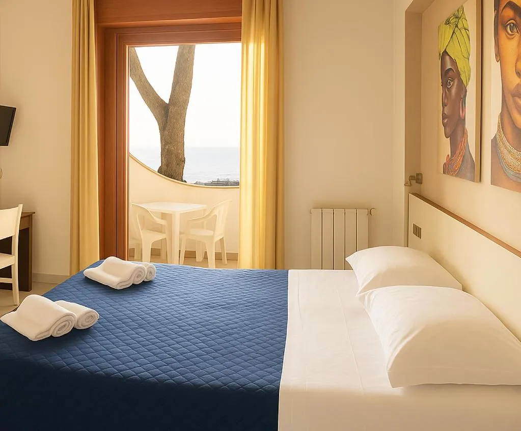 Bed in Hotel Sinuessa Terme