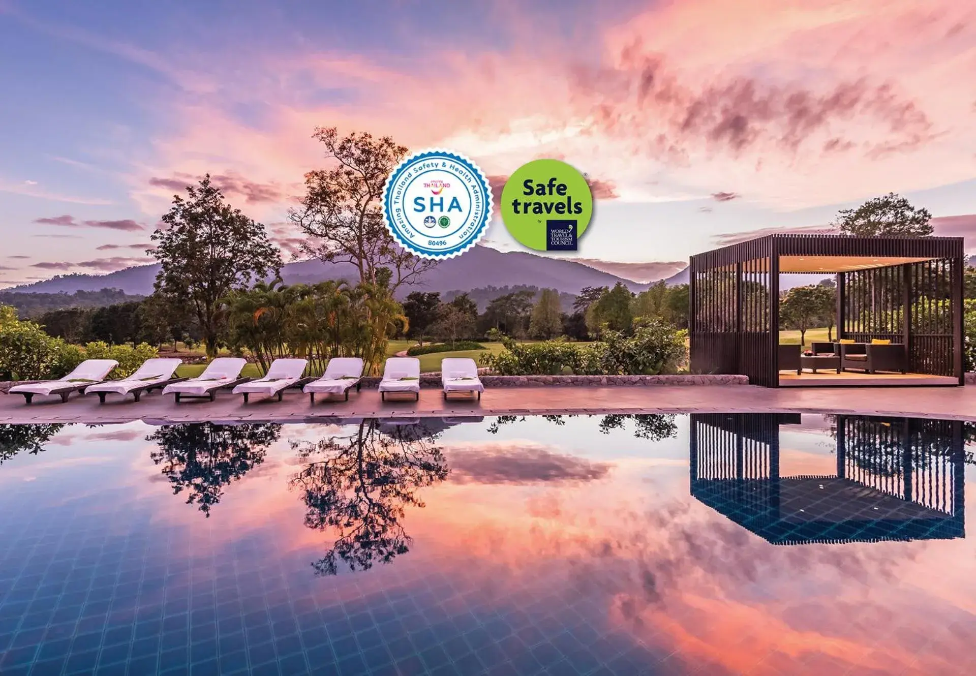 Swimming pool in Chatrium Golf Resort Soi Dao Chanthaburi Swimming pool in Chatrium Golf Resort Soi Dao Chanthaburi