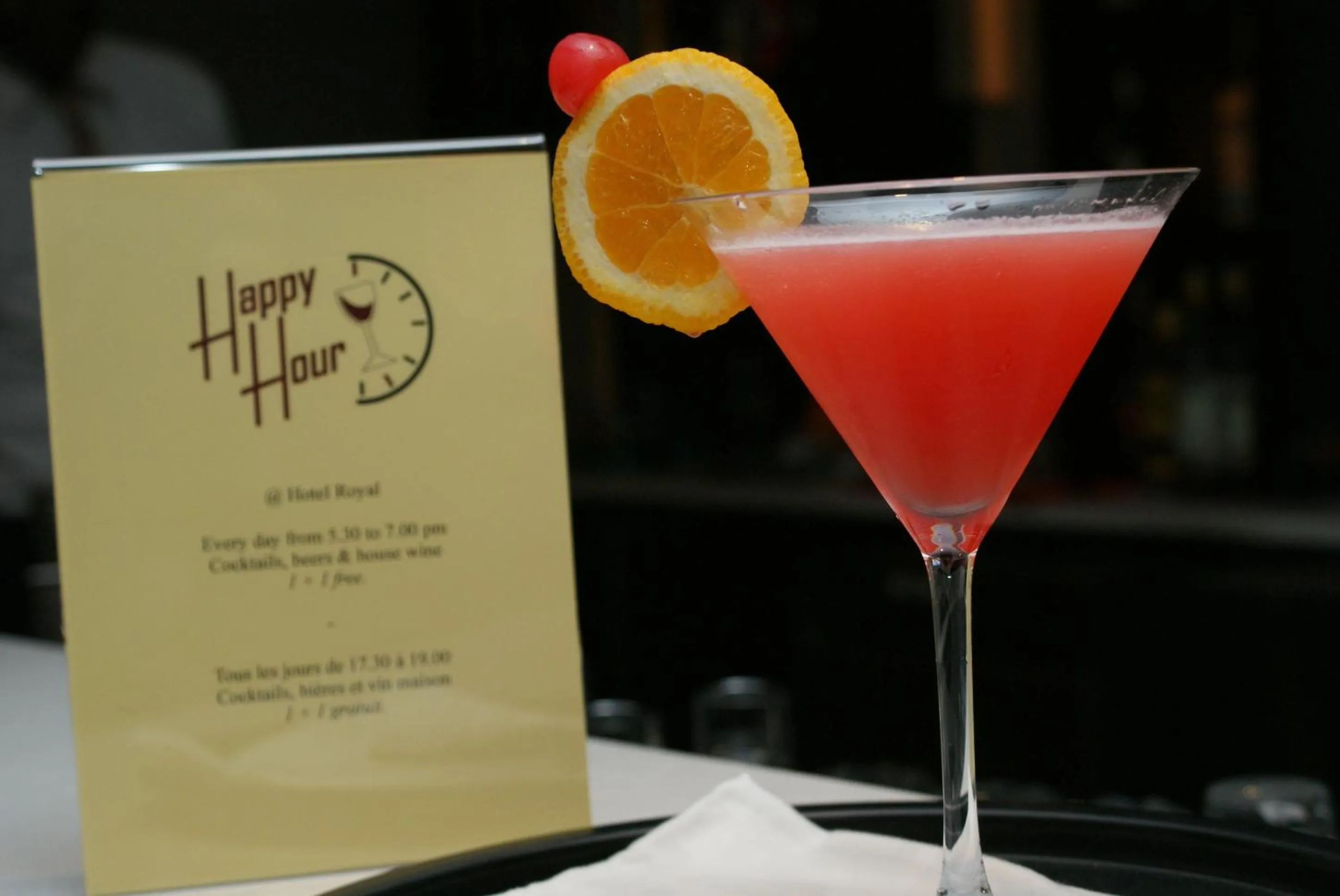 Alcoholic drinks in Hotel Royal Kinshasa