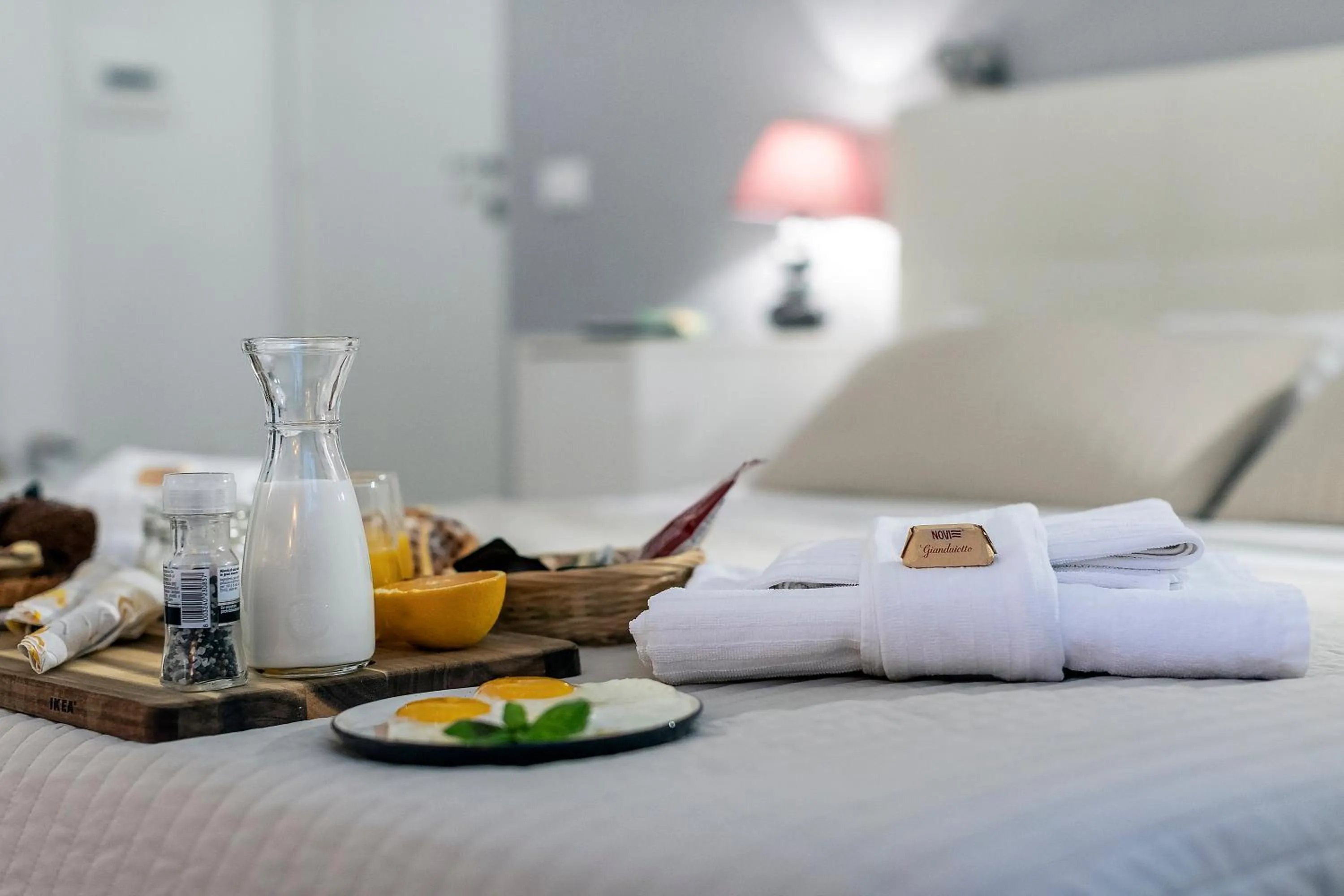 Food close-up, Bed in Bella Roma Luxury Accommodation, Vatican City - Liberty Collection