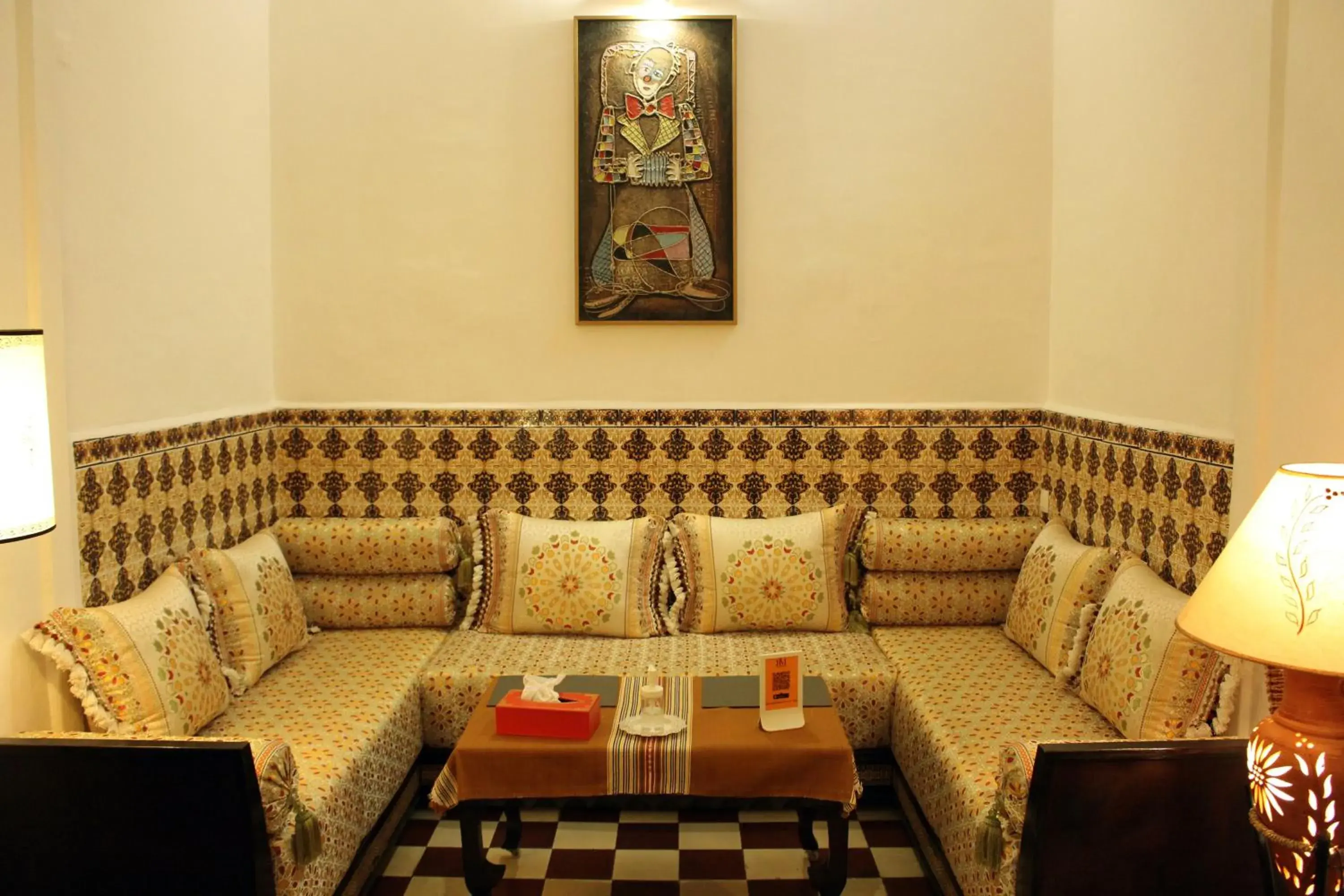 Living room in Riad Meftaha Living room in Riad Meftaha