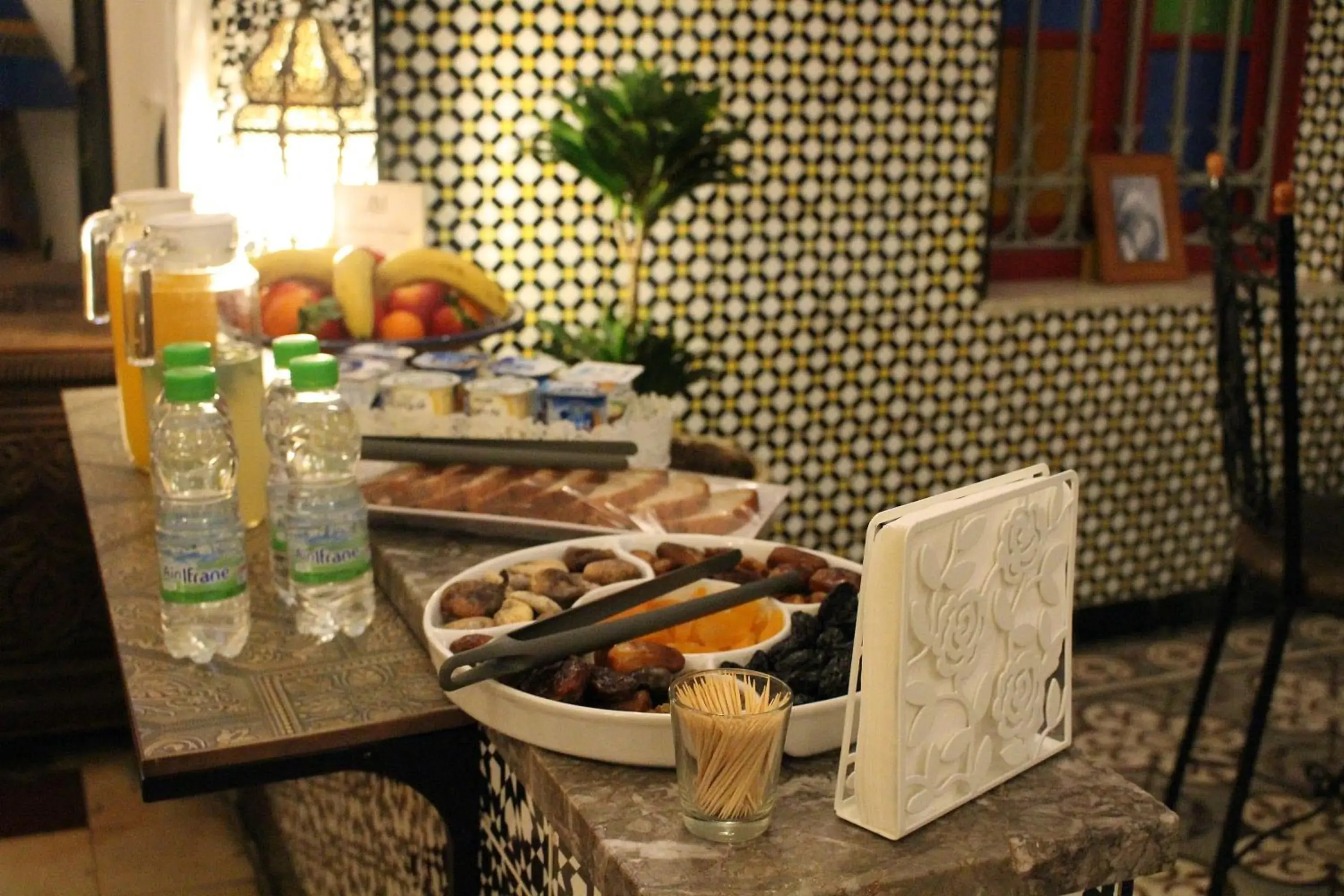 Buffet breakfast in Riad Meftaha Buffet breakfast in Riad Meftaha