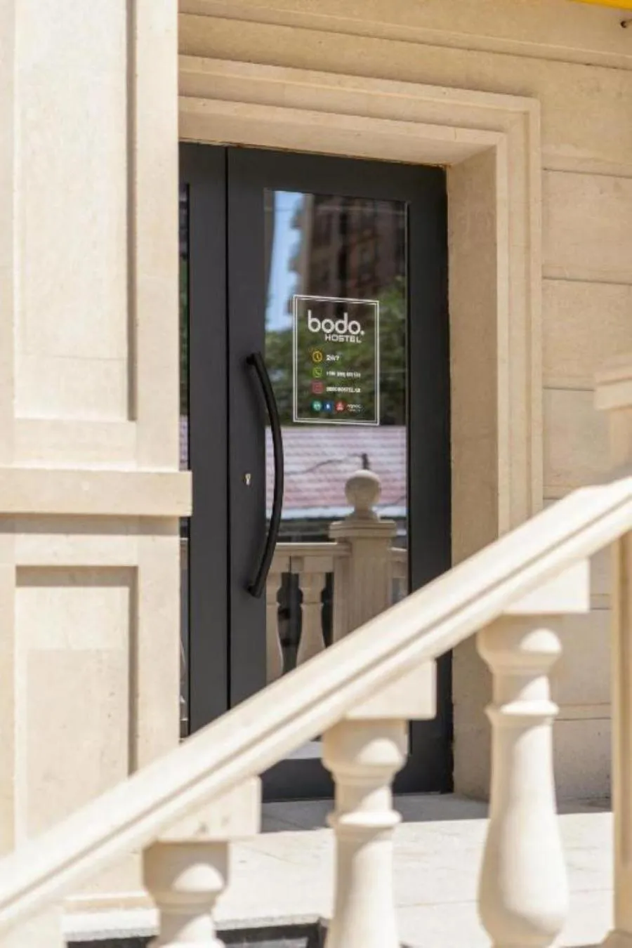 Facade/entrance in Bodo Hostel