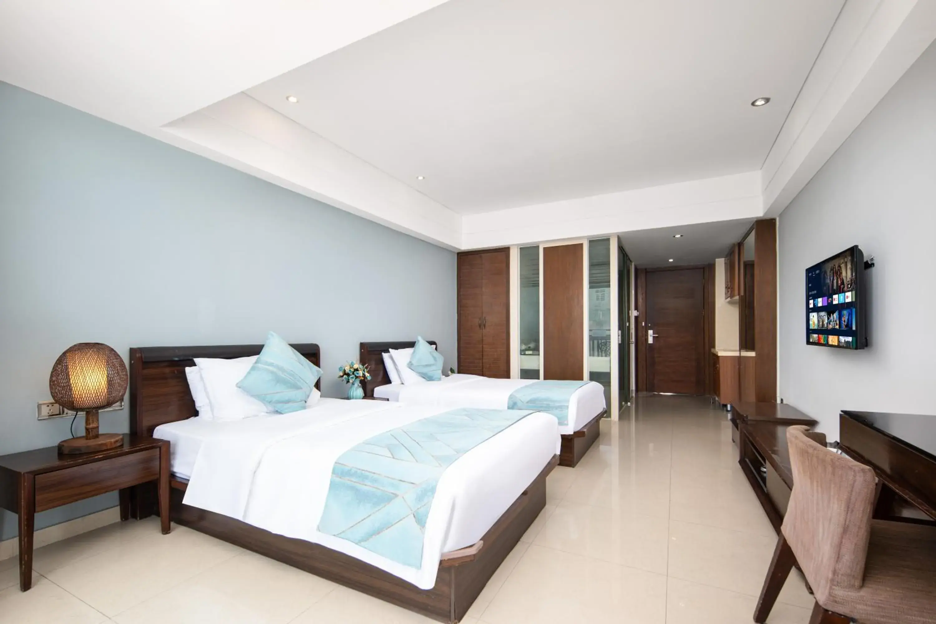 Twin Room with Sea View in Sanya Xintai Seaview Hotel Twin Room with Sea View in Sanya Xintai Seaview Hotel