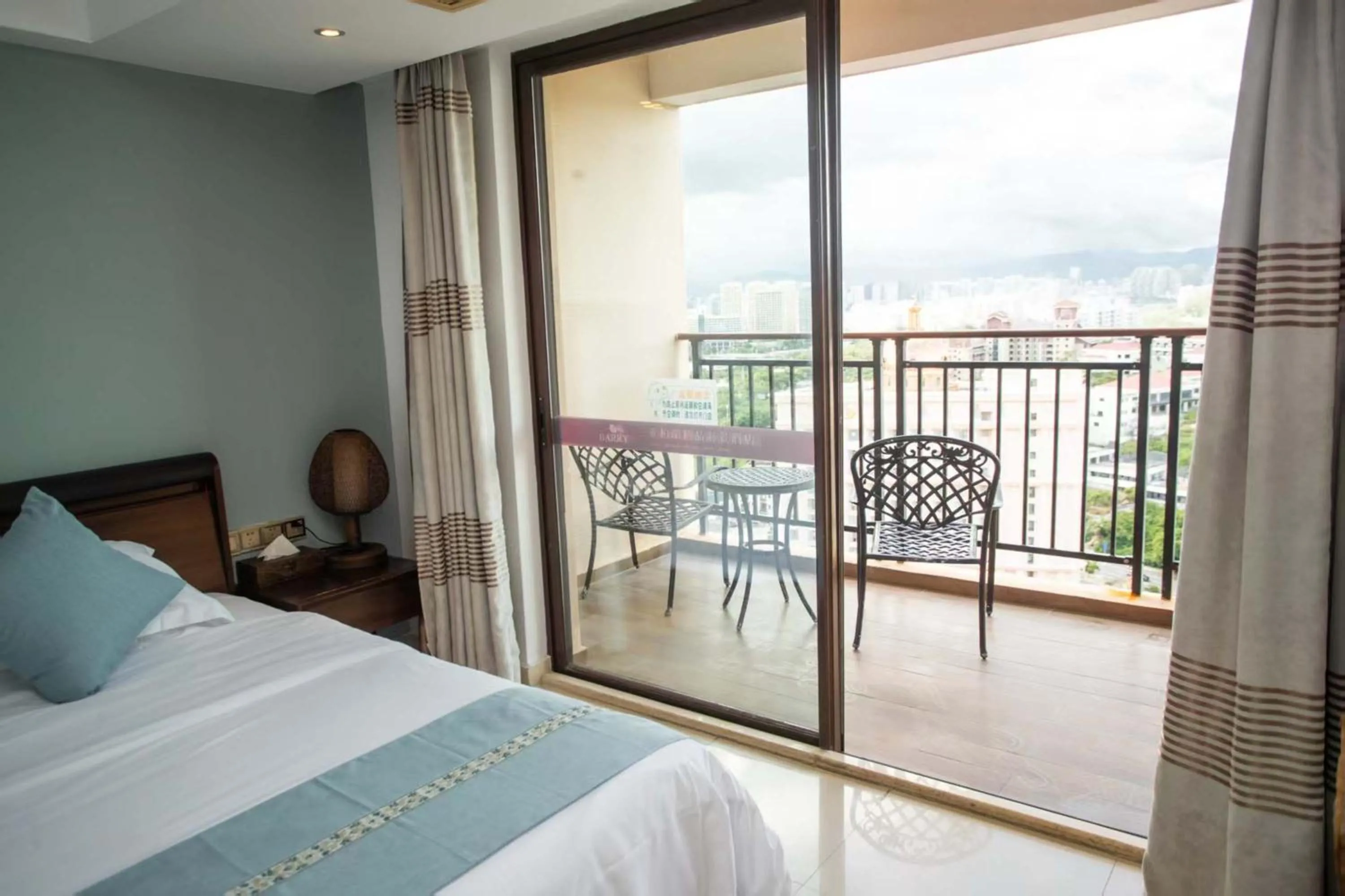 View (from property/room), Bed in Sanya Xintai Seaview Hotel