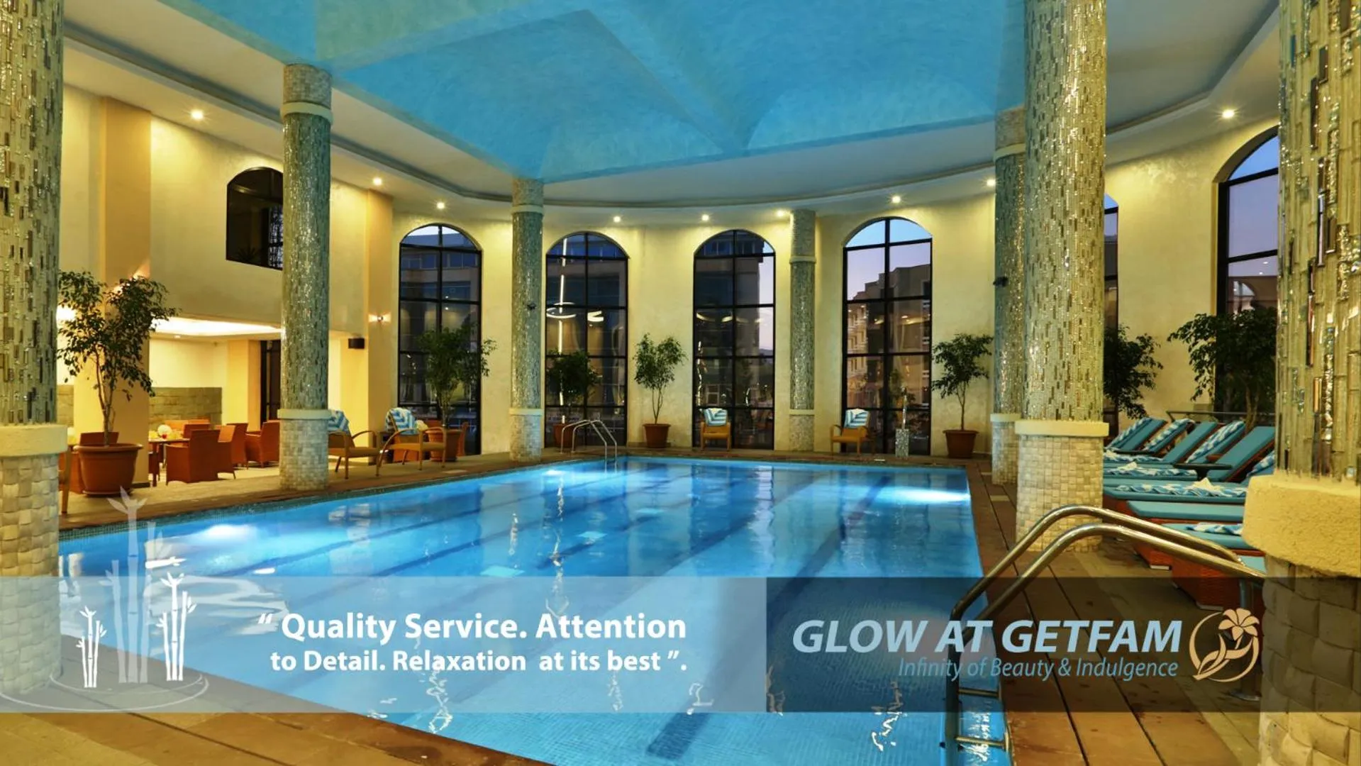 Swimming pool in Getfam Hotel