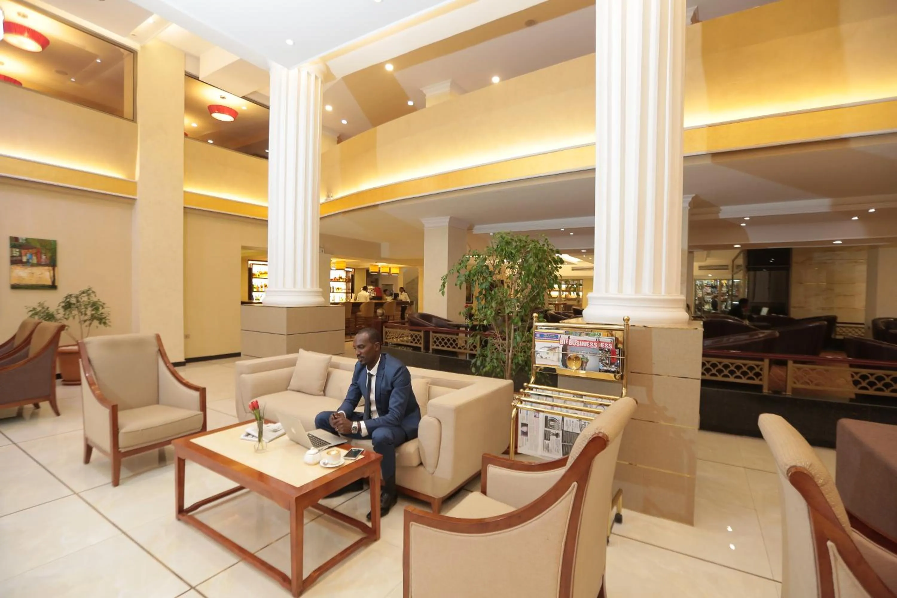 Lobby or reception in Getfam Hotel