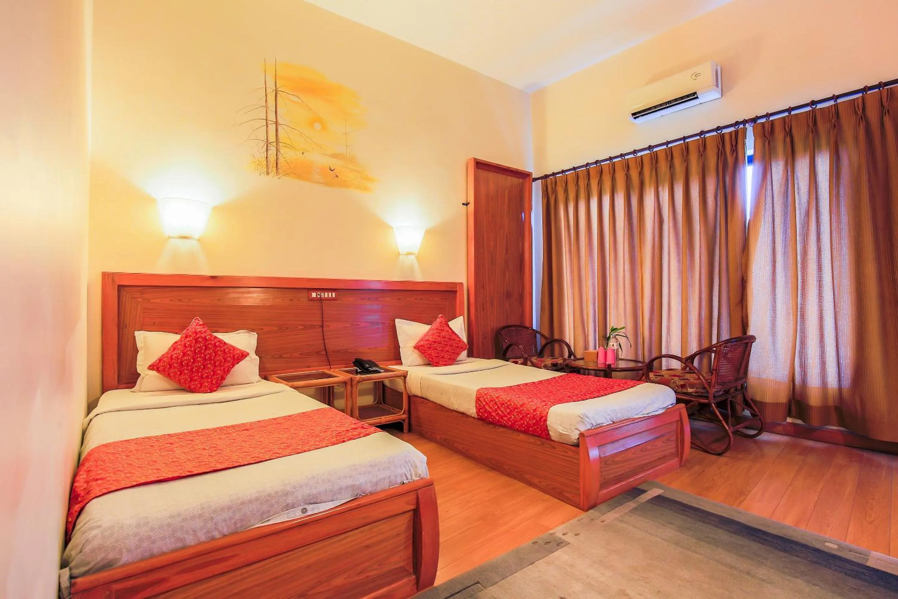 Bed in Siddhartha Hotel Narayangarh